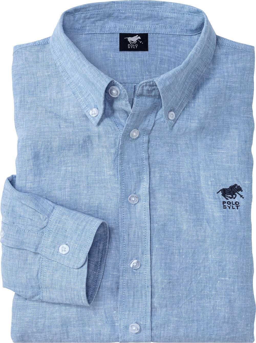 Polo Sylt Herren Baumwoll-Leinen-Mix Hemd langarm - Bild 1