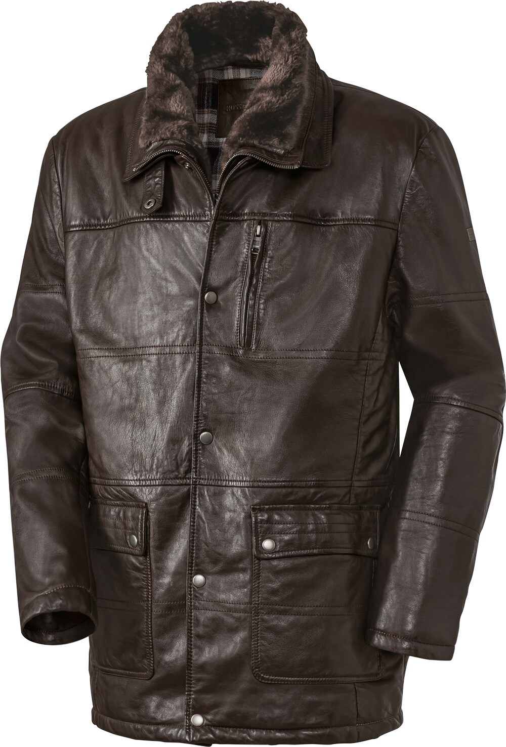 Ross & Cole Herren Lederjacke lang - Bild 1