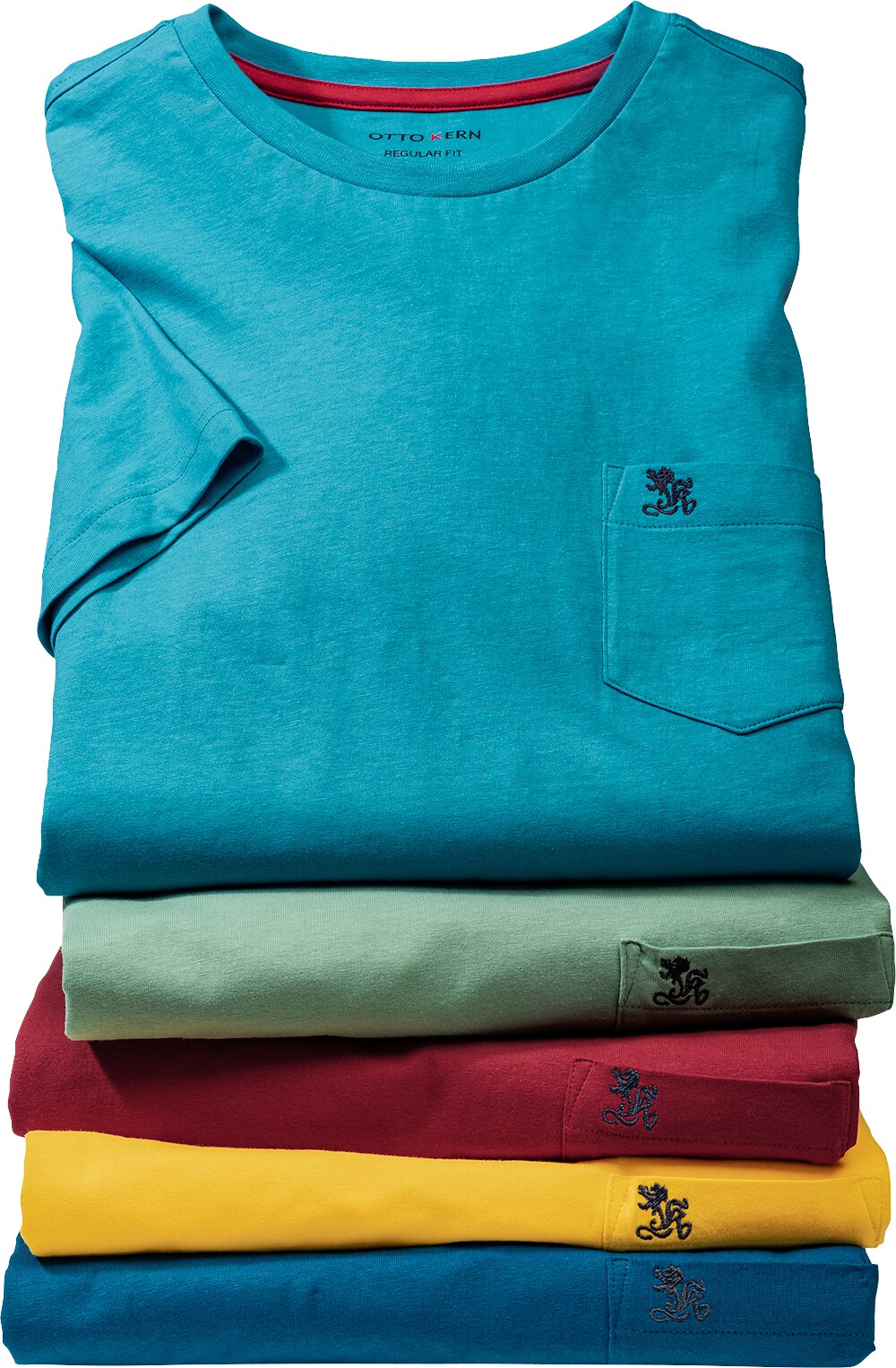 Otto Kern 5er Pack Herren T-Shirts aus Baumwolle