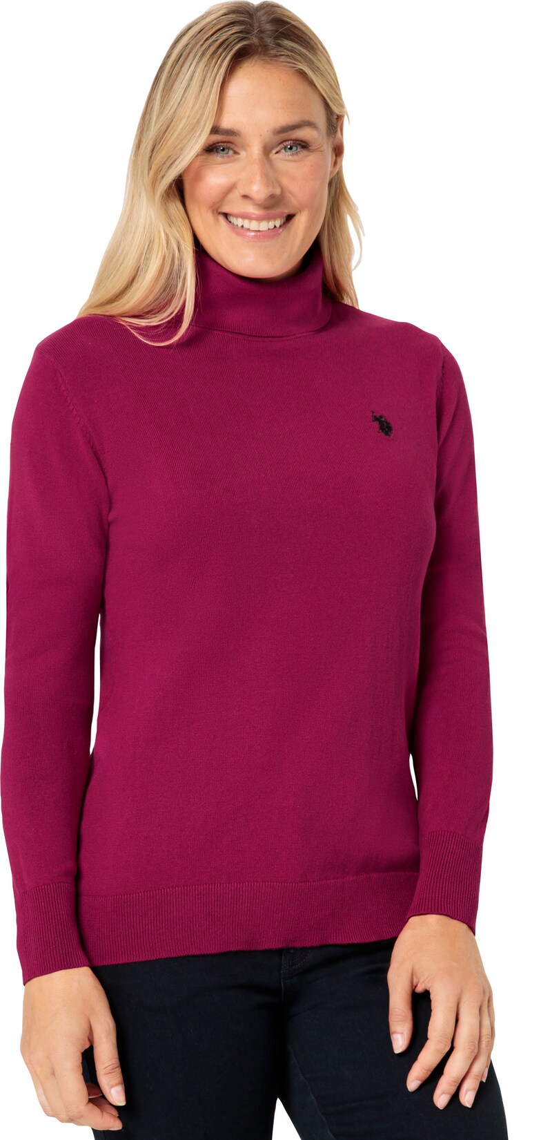 U.S. Polo Assn Damen Rollkragen-Pullover
