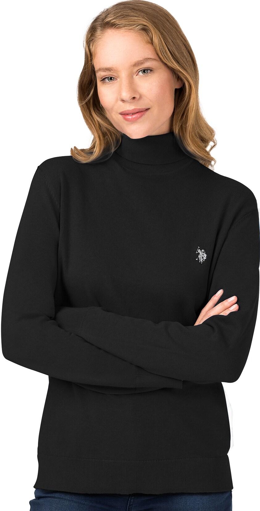 U.S. Polo Assn Damen Rollkragen-Pullover