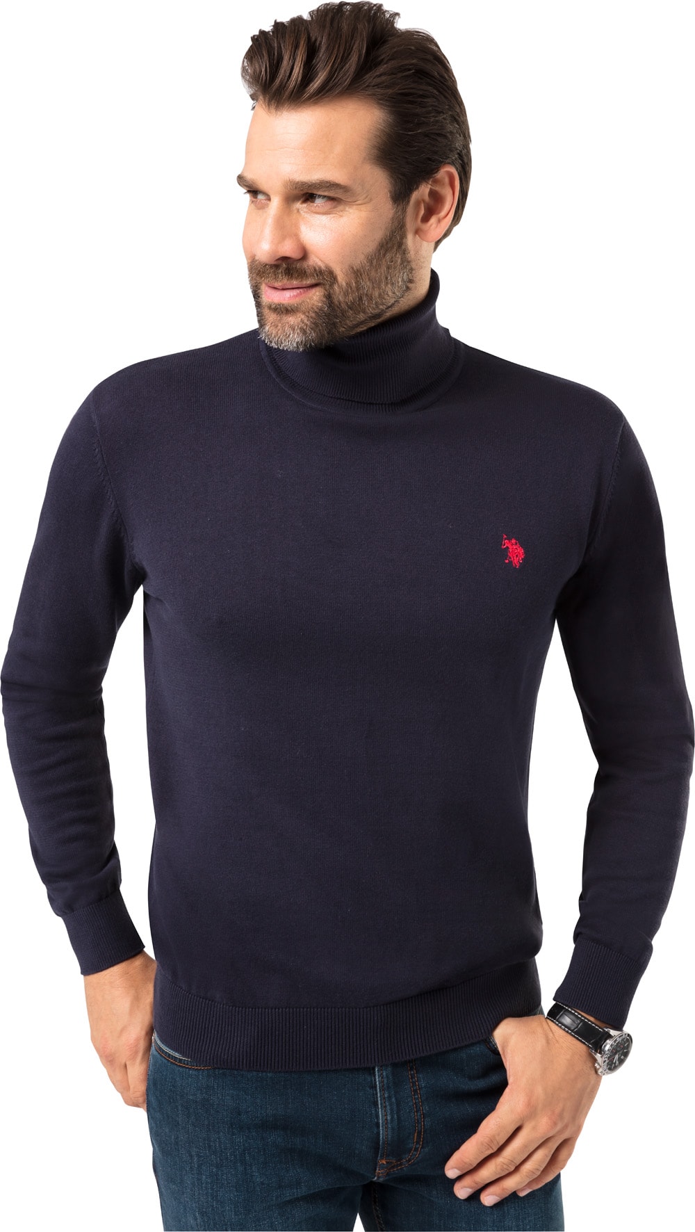 U.S. Polo Assn. Herren Strick-Rolli - Bild 1