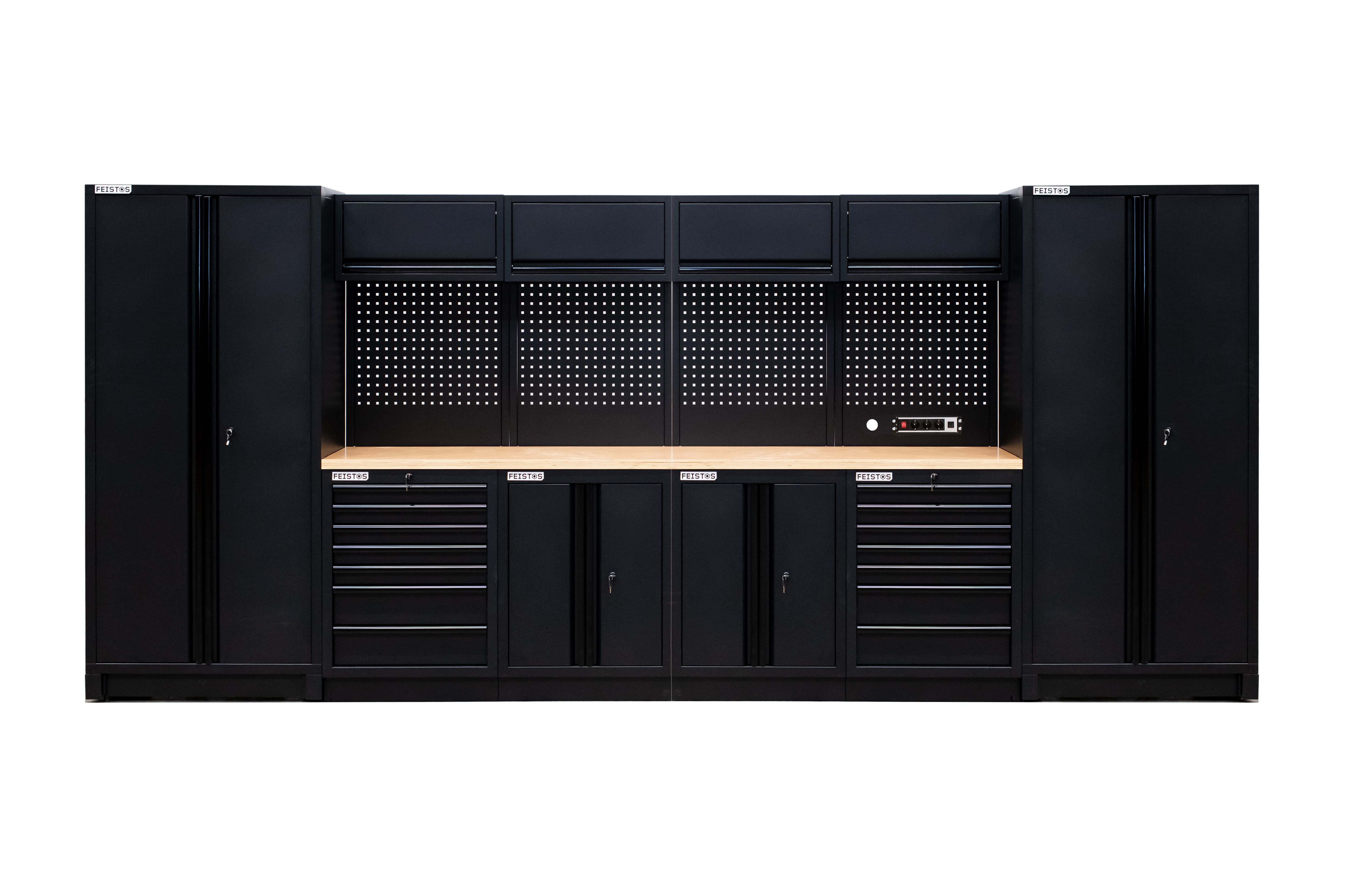 Feistos Werkstatteinrichtung EOS 13 Blackline Schwarz | 61x455x200cm - Bild 1