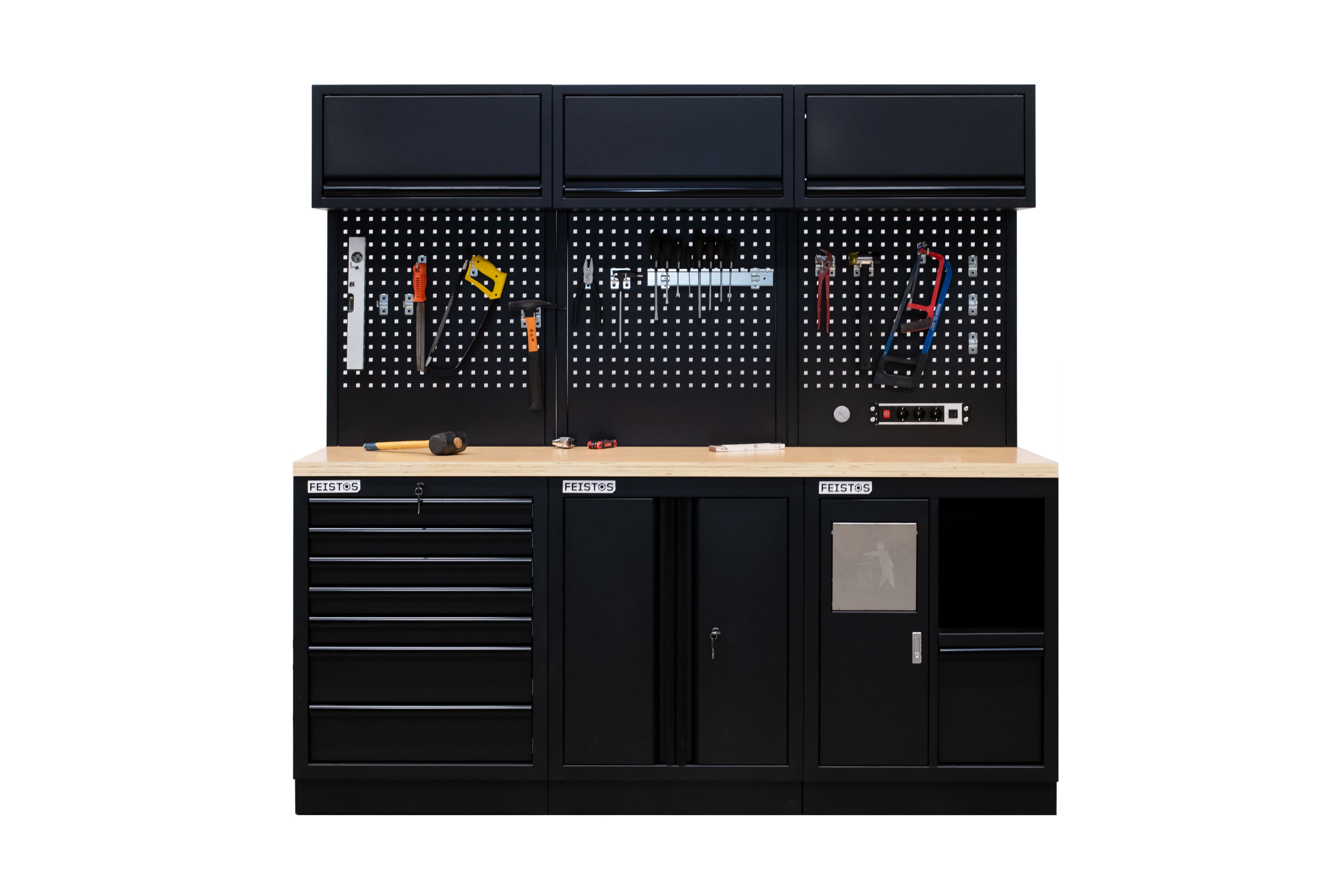 Feistos Werkzeugschrank EOS 11 Blackline Schwarz | 61x204x200cm - Bild 1