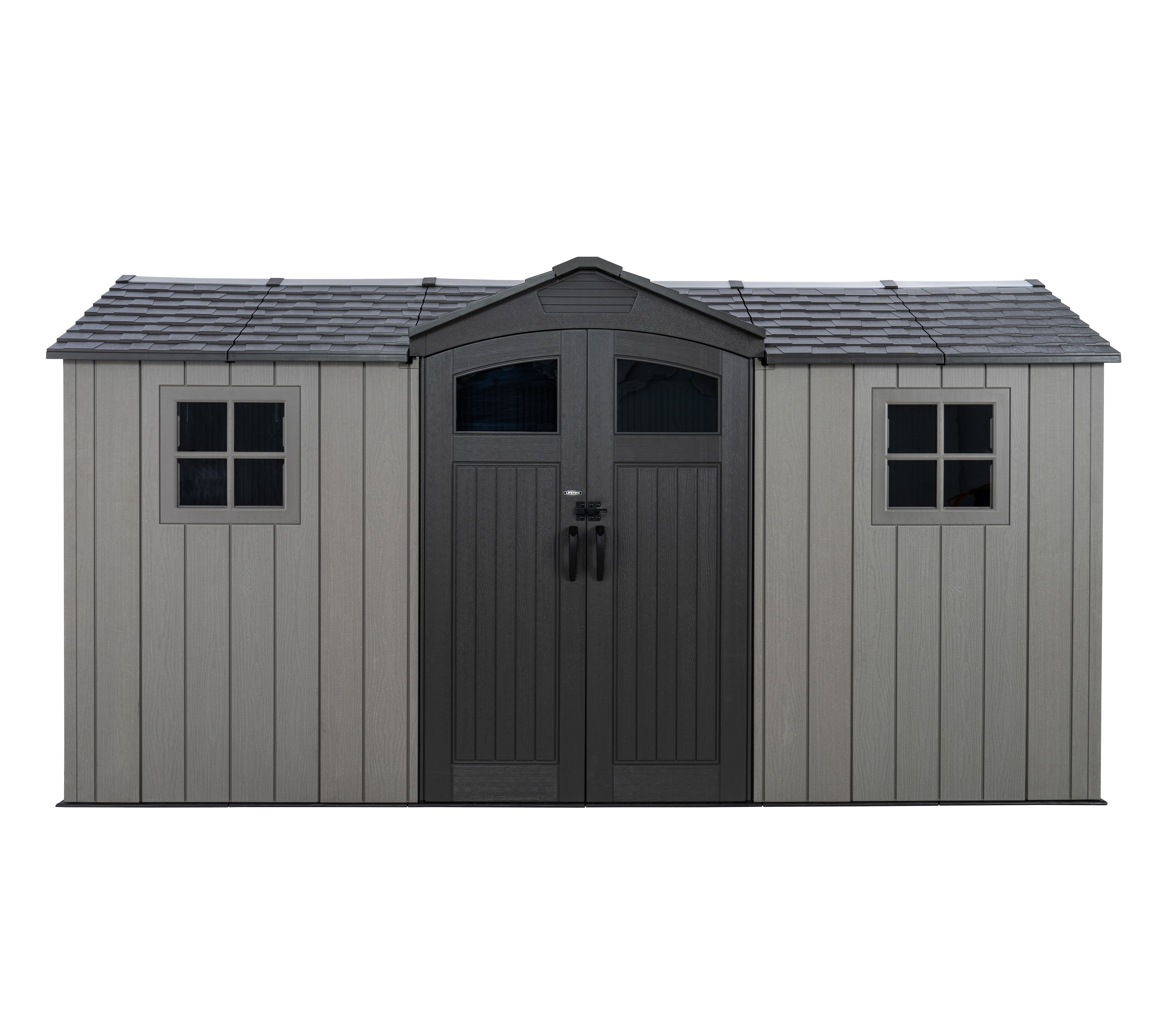 Lifetime Ger&auml;tehaus Kentucky Grau|206x427x265cm - Bild 1