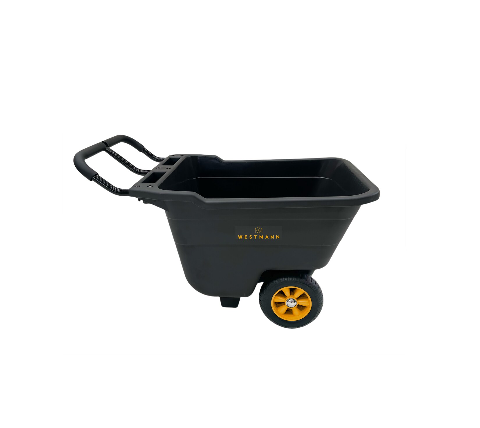 Westmann kleine Kunststoffschubkarre Prakta S Schwarz 99x56x67cm