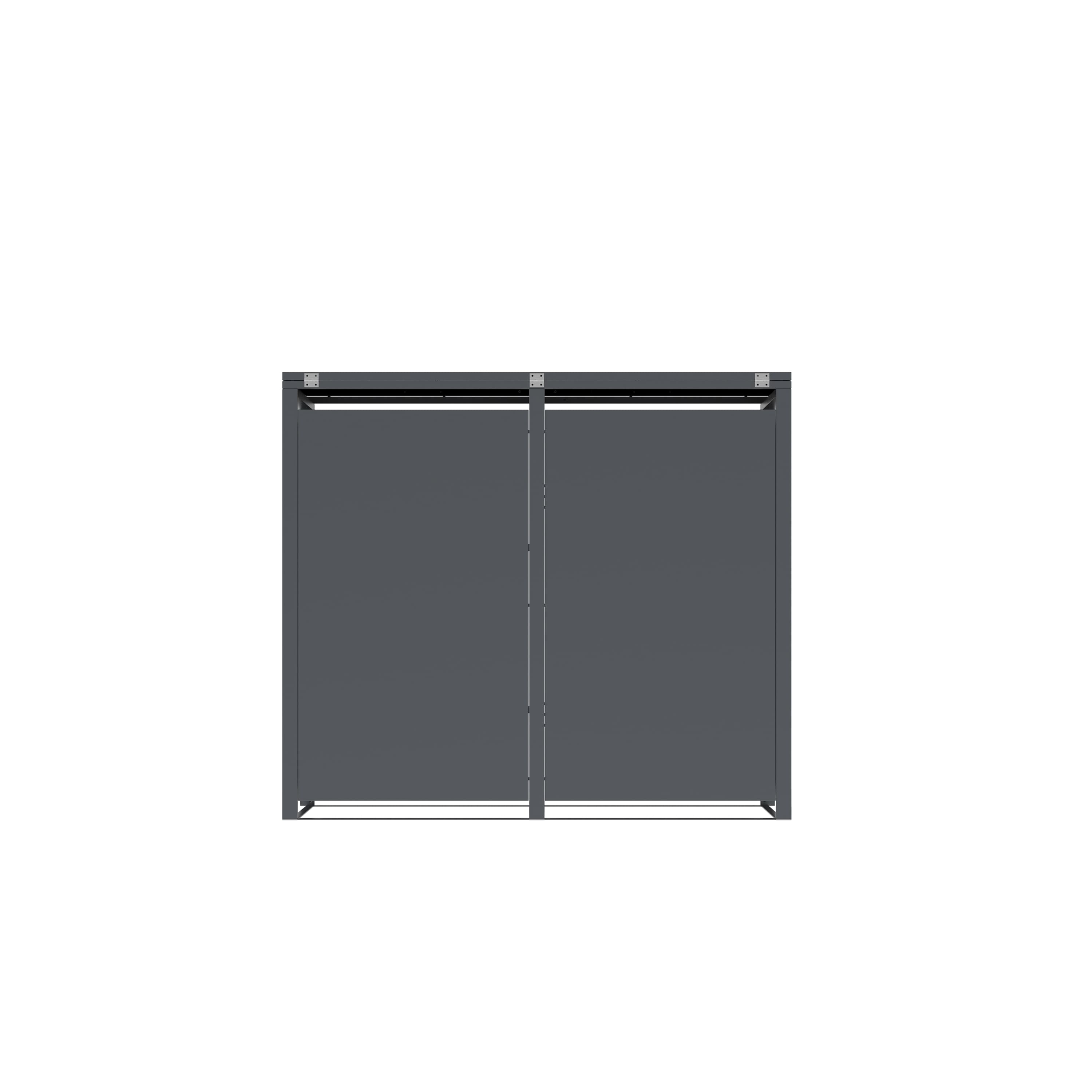 Westmann M&uuml;lltonnenbox Tonus 2 | 2 x 240L Anthrazit|80x132x116cm - Bild 1