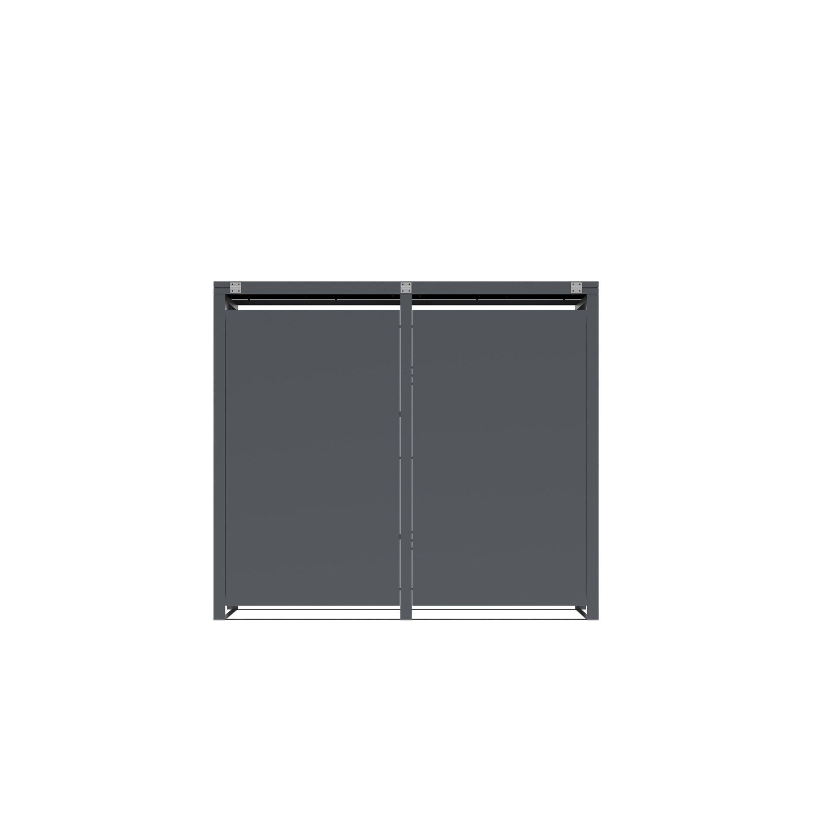 Westmann Mülltonnenbox Tonus 2   2 x 240L Anthrazit 80x132x116cm | 04262519770683