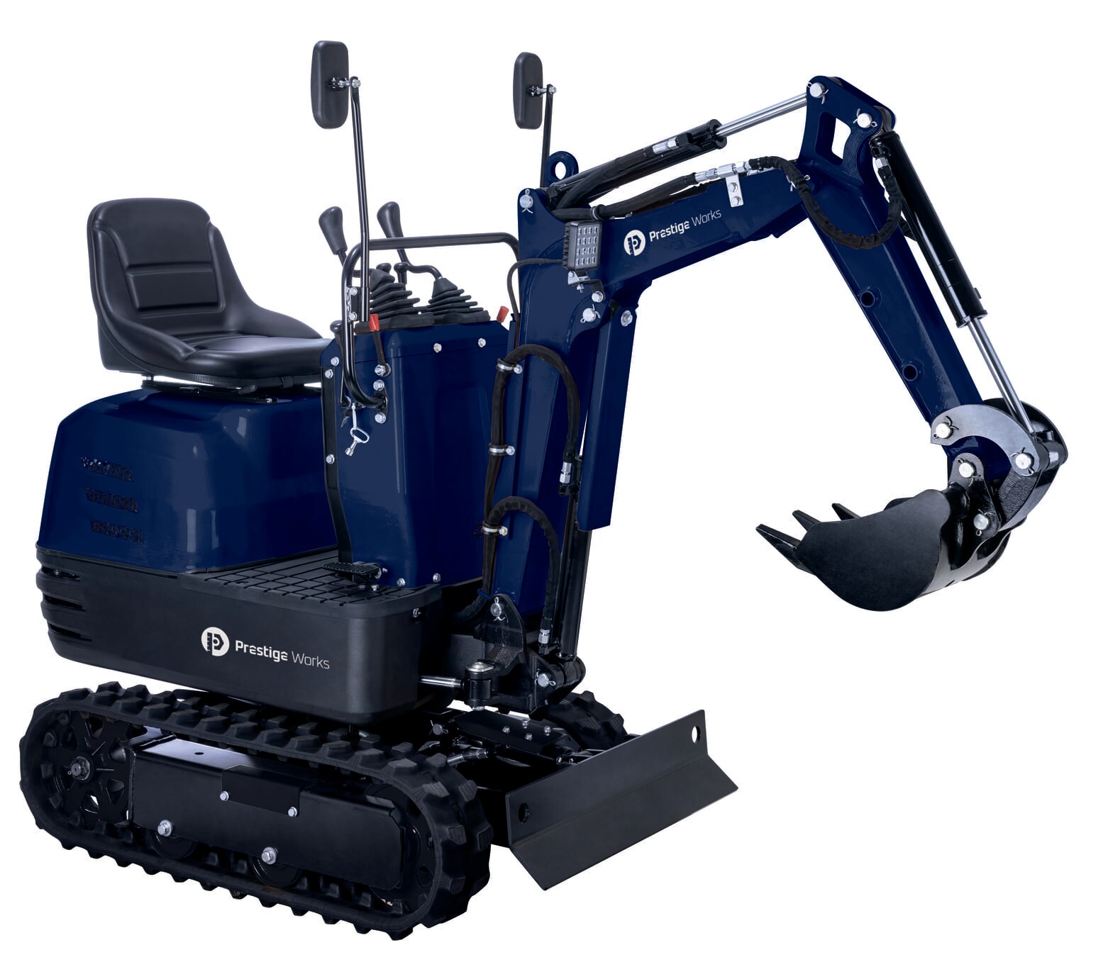 Mini-Bagger PWMEX352 – , 8,5 PS, 1200 mm Grabtiefe, E-Start