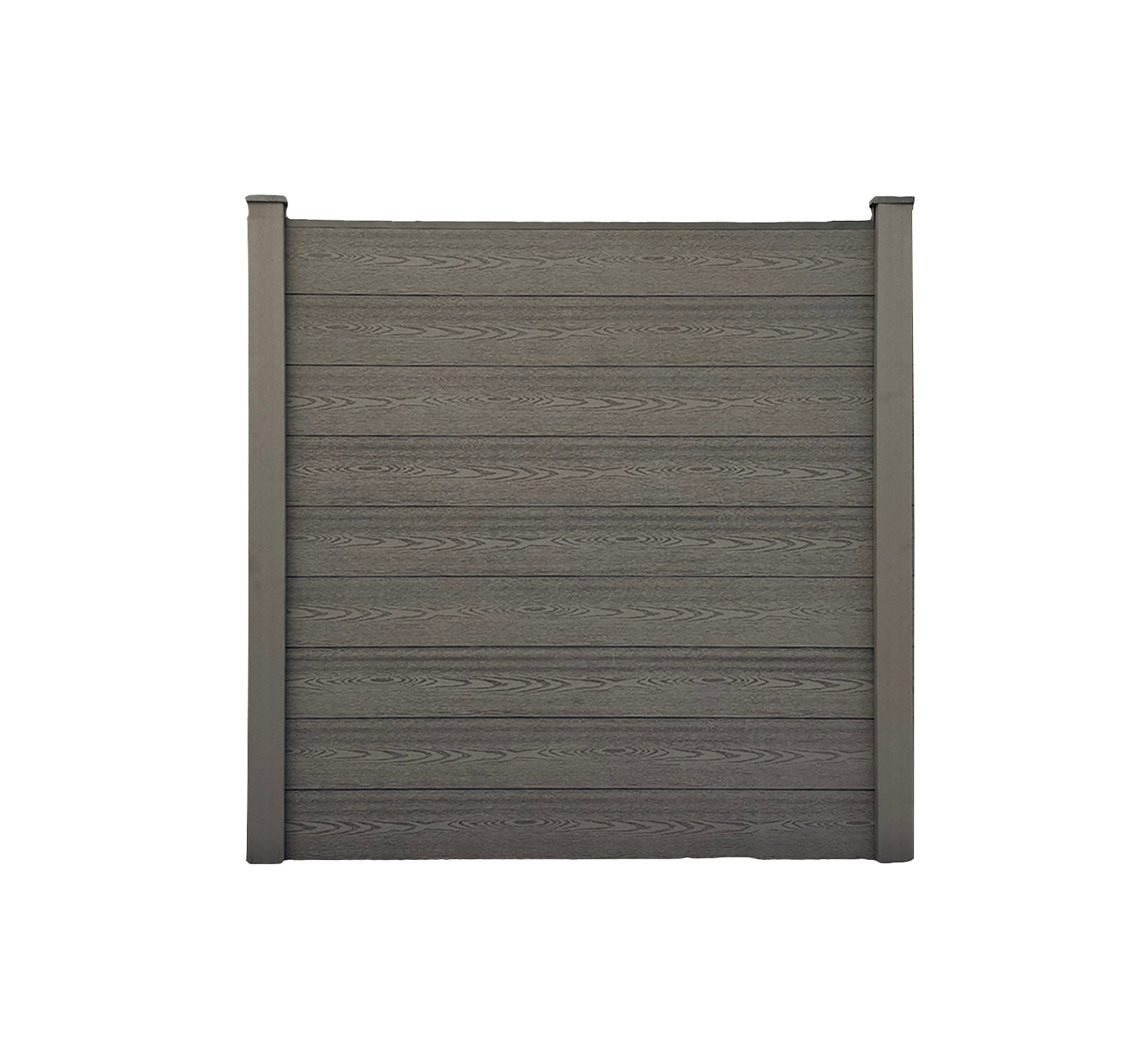 WPC-Sichtschutzzaun - 5x Element + 6x Pfosten Anthrazit - Bild 1