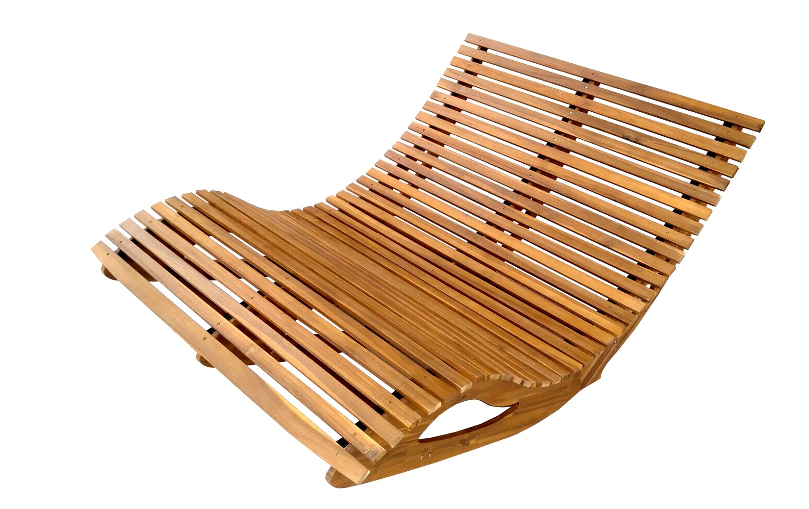 Ergonomische Doppelschwungliege aus Akazienholz – FSC® zertifiziert | 04059306119523