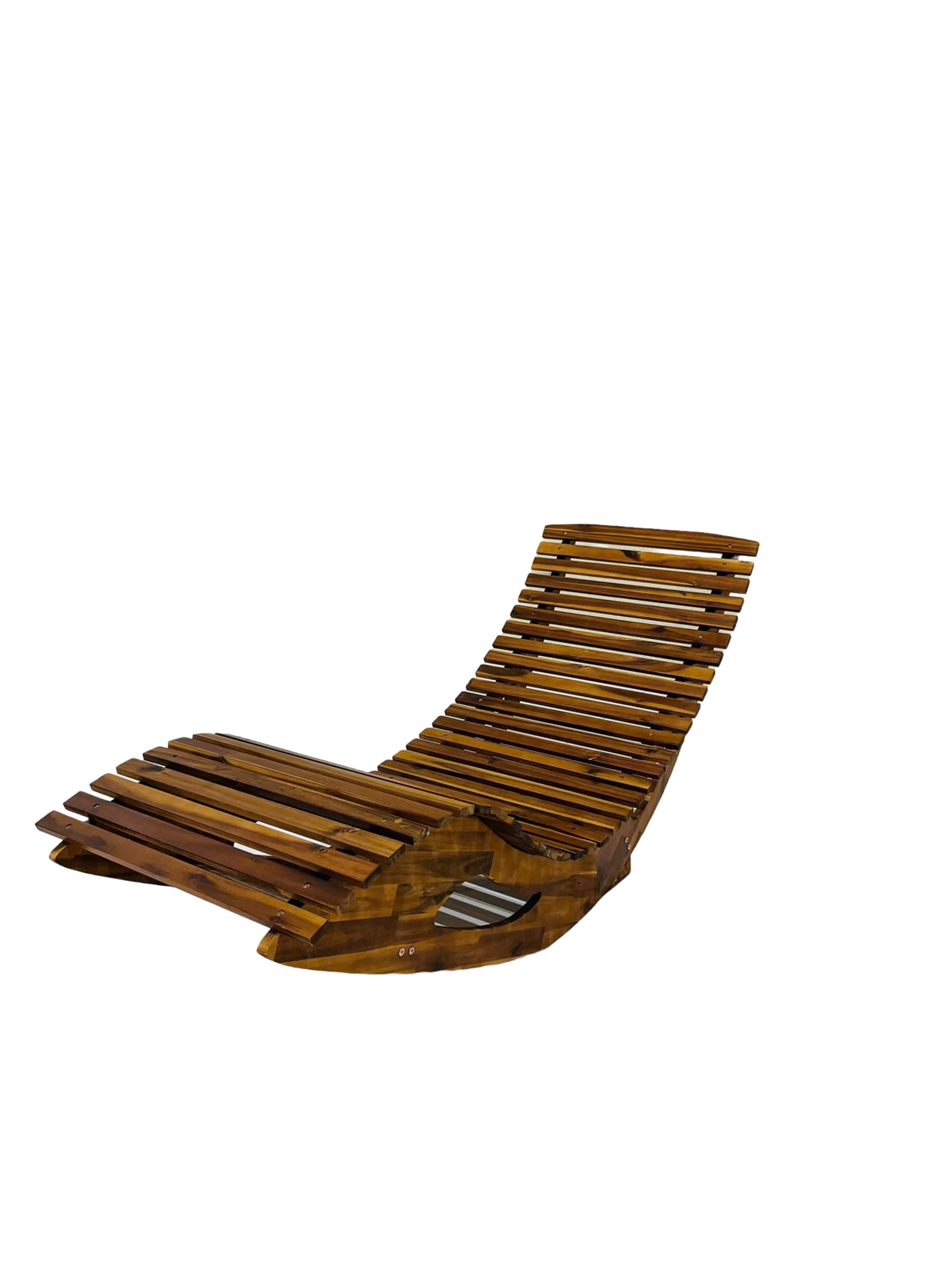 Ergonomische Schwungliege aus Akazienholz – FSC® zertifiziert | 04059306119516