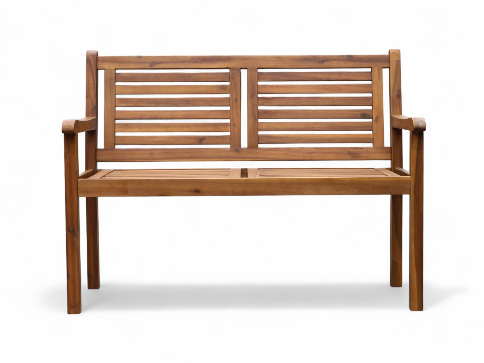 2-Sitzer Gartenbank aus Akazienholz, ca. 119 x 90 x 57 cm – Braun | 04059306119264