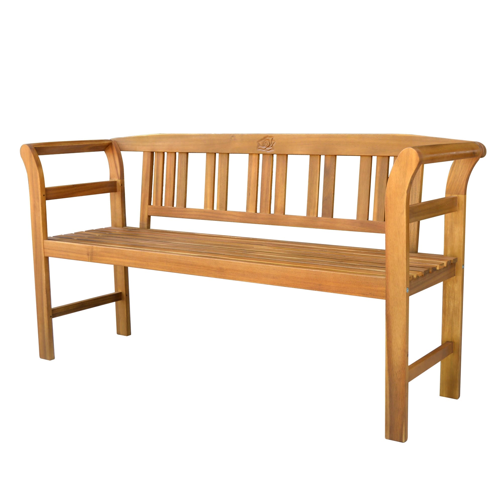 3-Sitzer Gartenbank aus Akazienholz, ca. 157 x 48,5&nbsp;x 82 cm - Rose - Bild 1