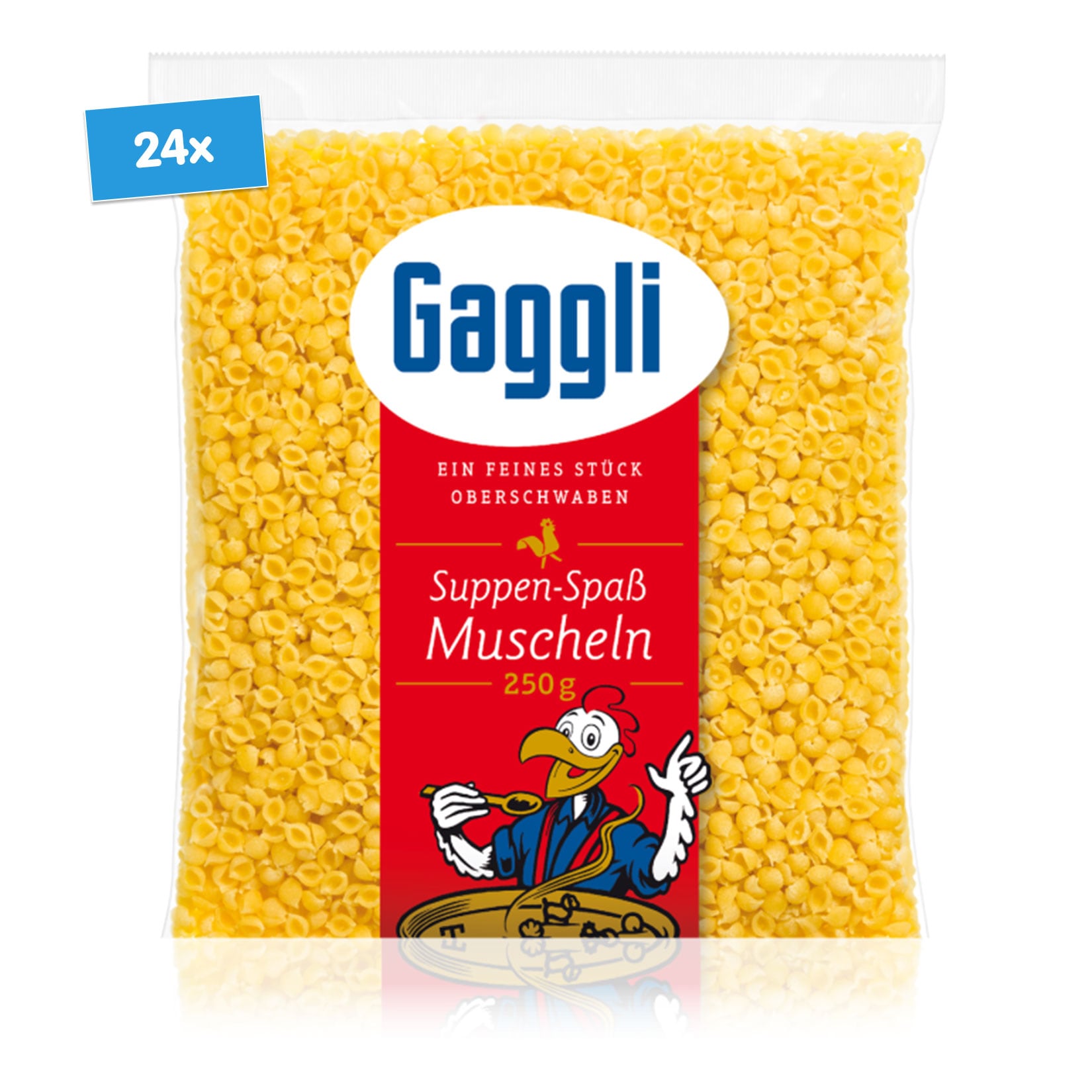 Gaggli Muschelnudeln 250 g, 24er Pack - Bild 1