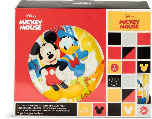 Kindergeschirr Mickey & Donald 3teilig Porzellan - Bild 1