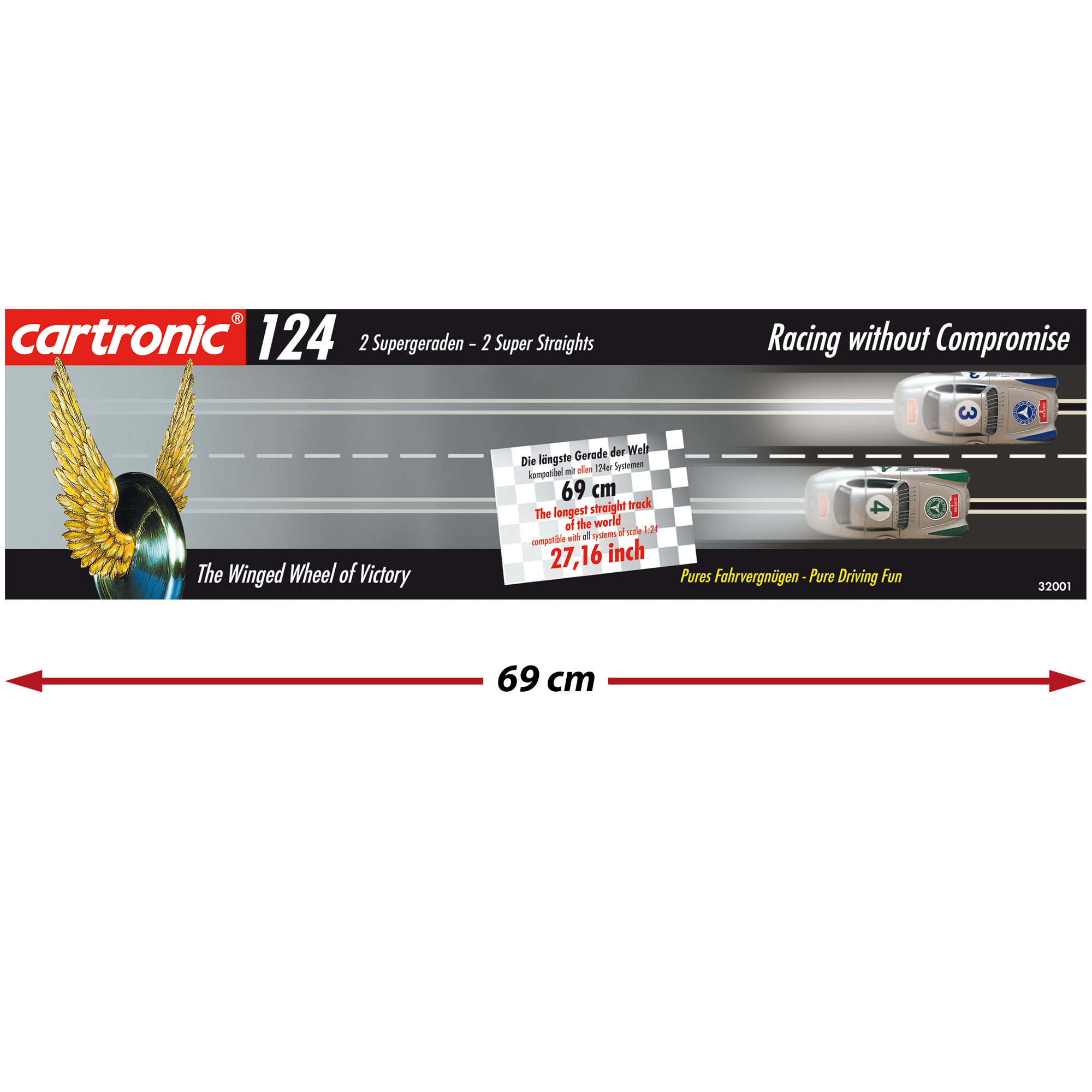 Cartronic Zubeh&ouml;r Rennbahn M1:24 124 Supergerade - Bild 1
