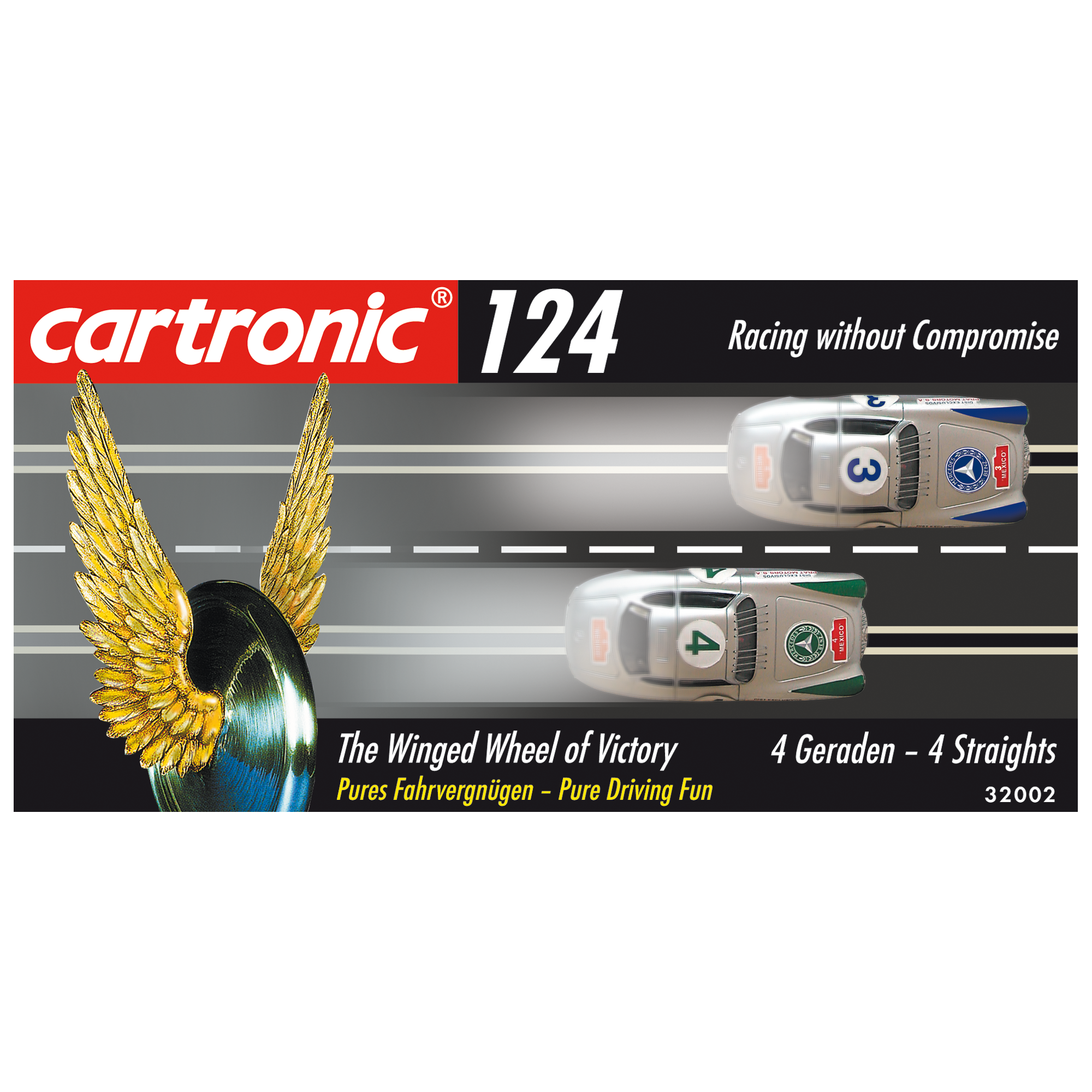 Cartronic Zubeh&ouml;r Rennbahn M1:24 124 Standardgerade - Bild 1