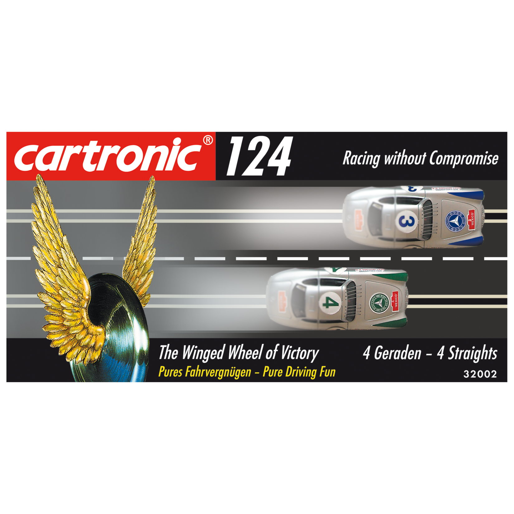 Cartronic Zubehör Rennbahn M1:24 124 Standardgerade | 04039132320027