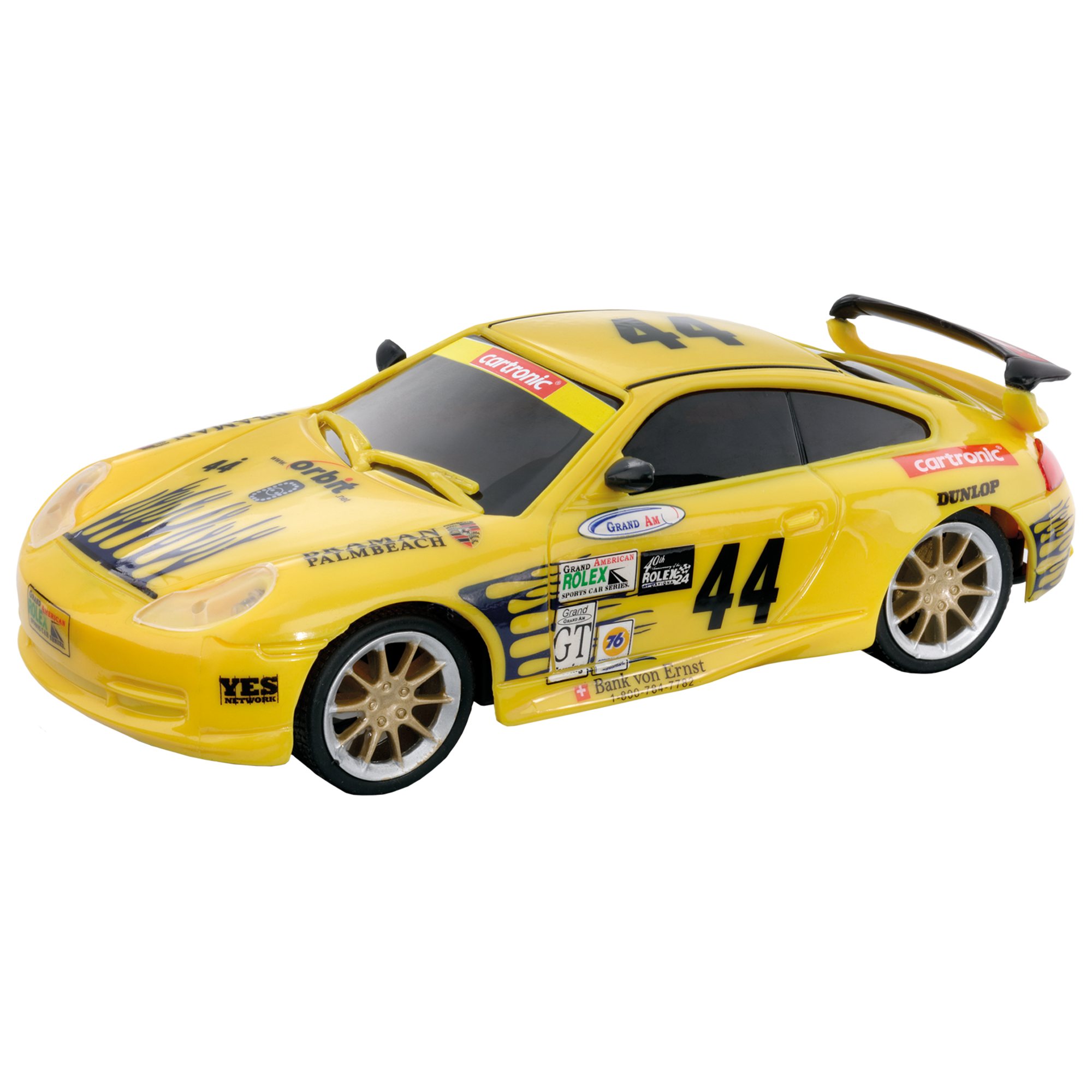 Cartronic Fahrzeuge Rennbahn M1:24 124 Typ Porsche 911 GT3 Gelb - Bild 1