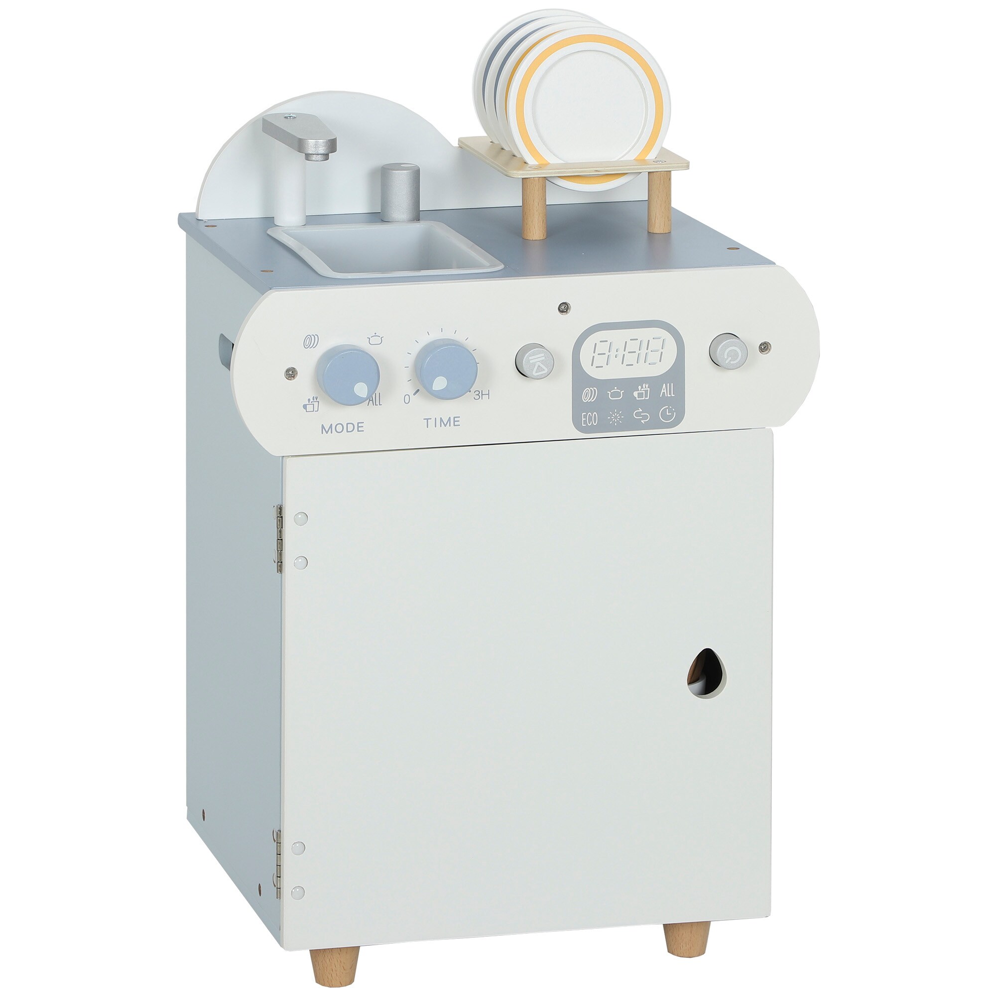 AIYAPLAY Kinderk&uuml;che MDF, Kiefernholz - Bild 1