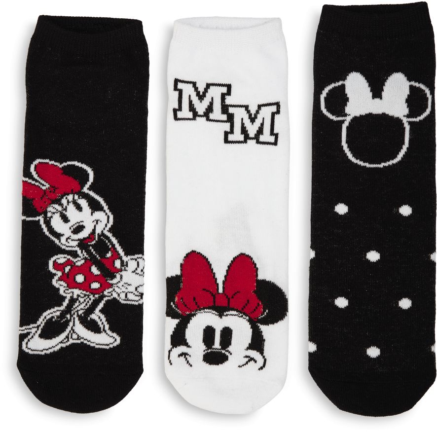 Minnie black/white Sneaker socks 35/38 - Bild 1