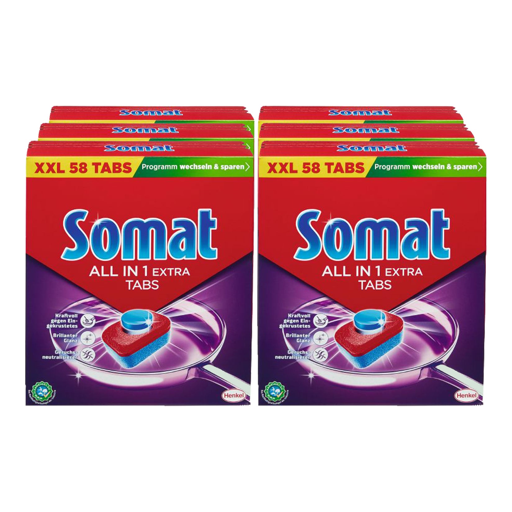 Somat All in 1 Extra Tabs 58 St&uuml;ck, 6er Pack - Bild 1