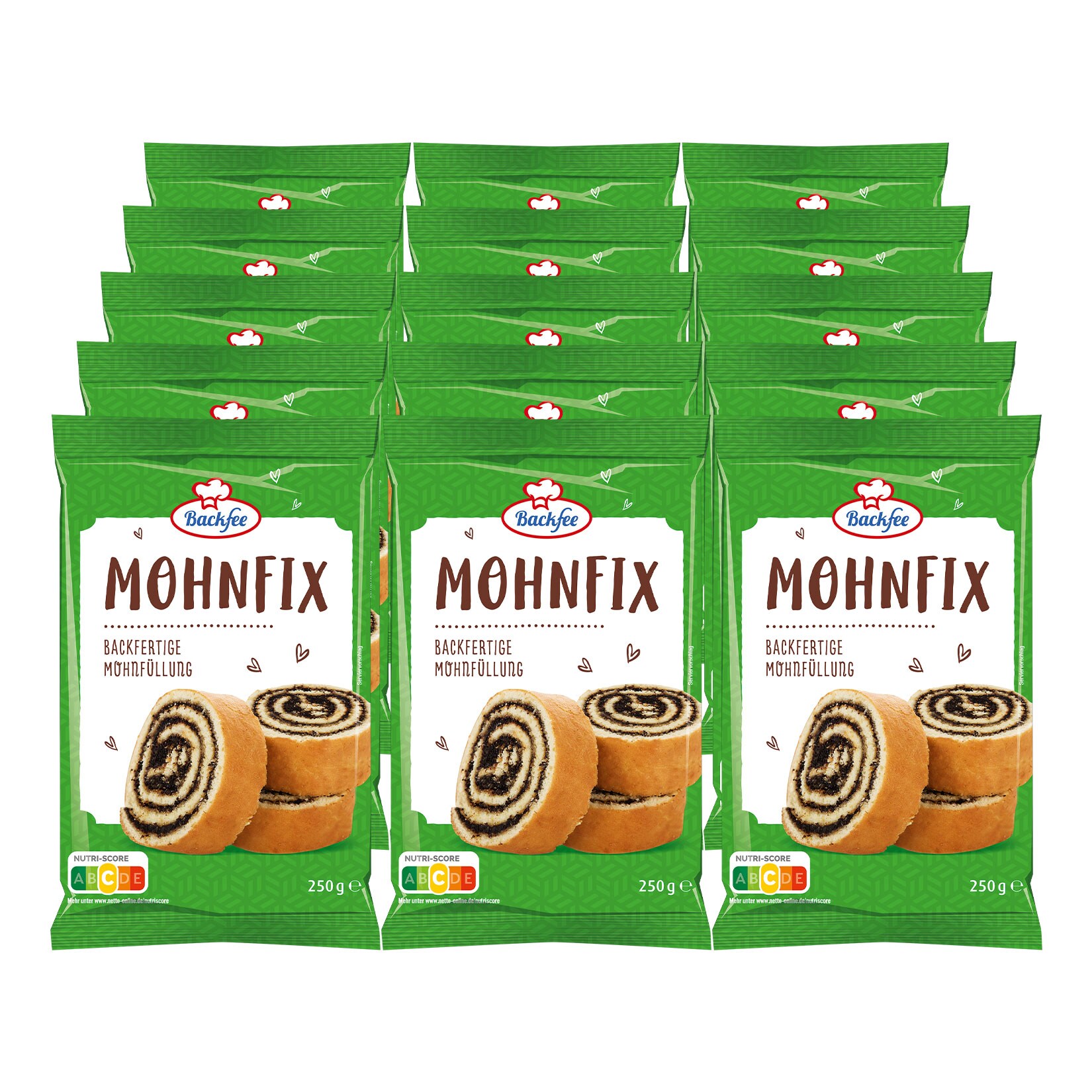 Backfee Mohnfix 250 g, 15er Pack - Bild 1