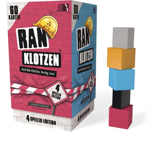 DENKRIESEN - RANKLOTZEN - &bdquo;Auf die Kl&ouml;tze, fertig, los!&ldquo; - 4 Spieler Edition - Bild 1