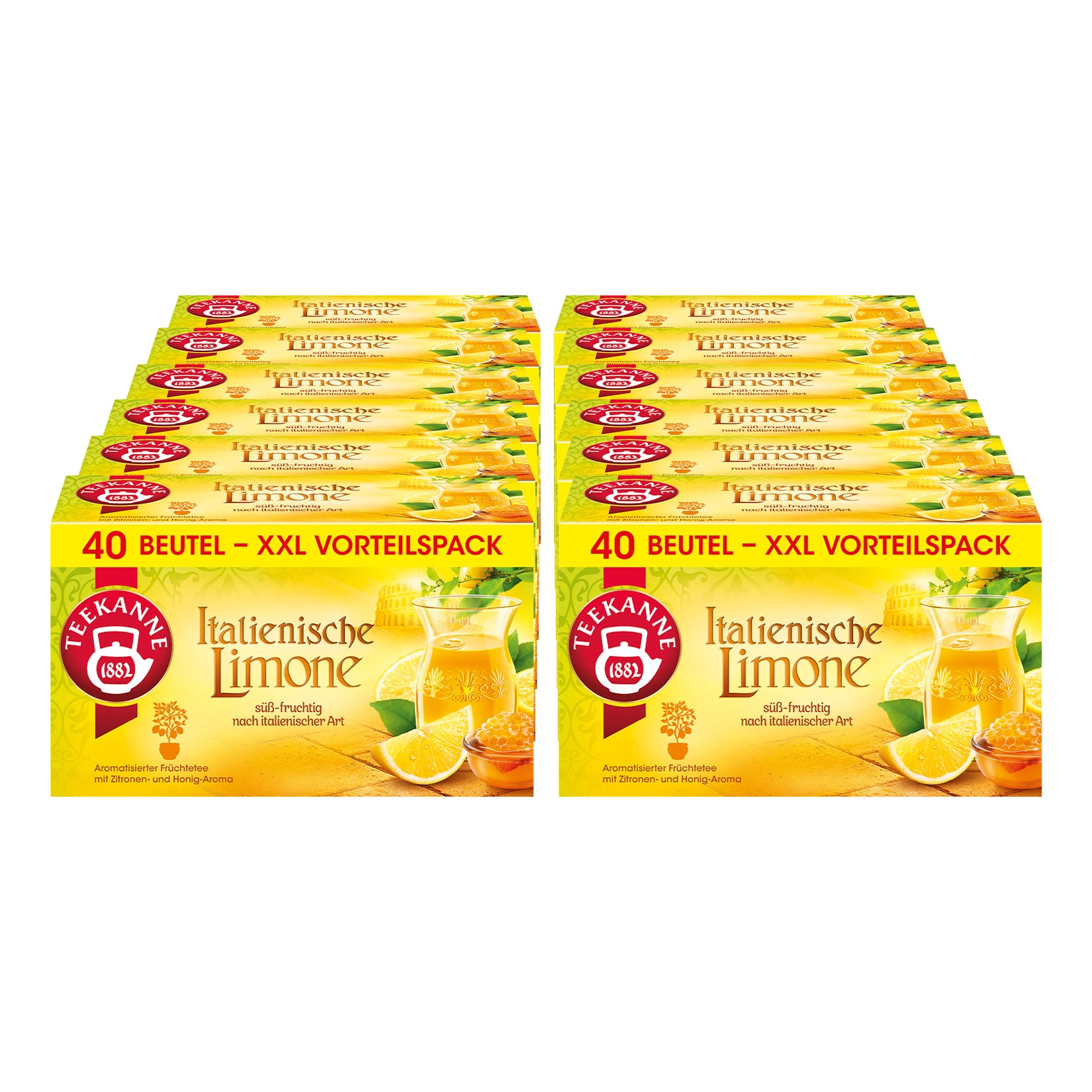 Teekanne Italienische Limone XXL 100 g, 12er Pack - Bild 1