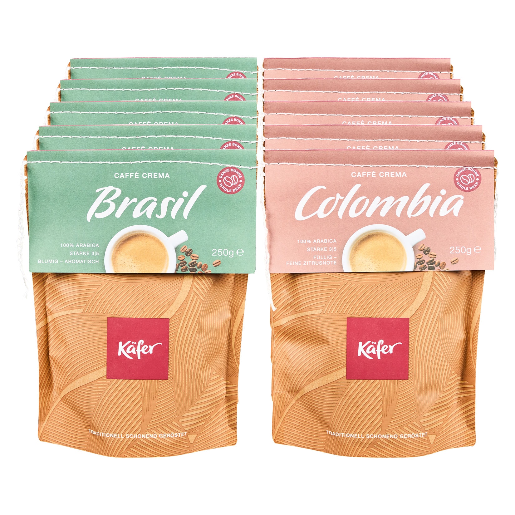 Minges K&auml;fer ganze Bohnen, verschiedene Sorten 250 g, 10er Pack - Bild 1