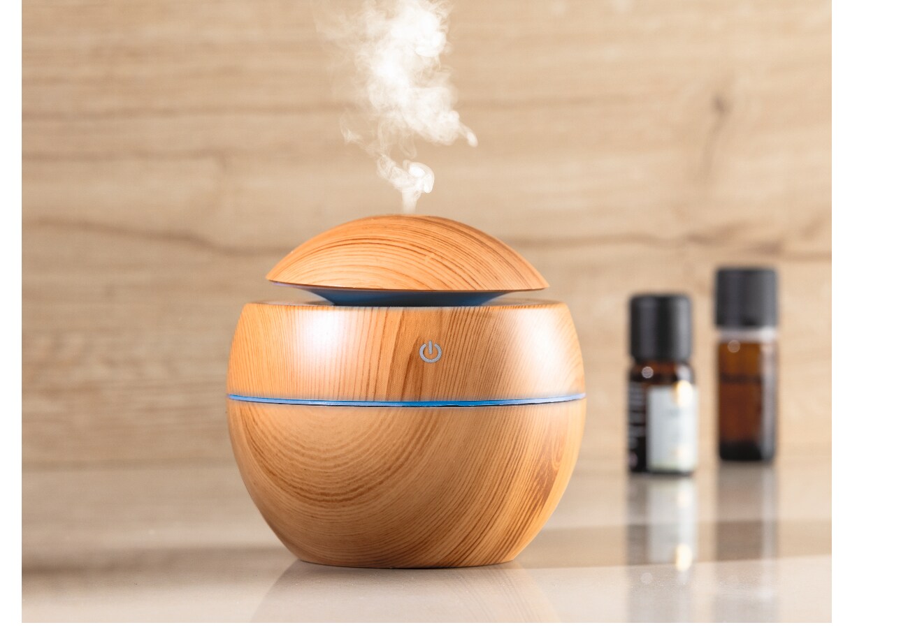Aroma-Diffuser rund mit Licht 3W