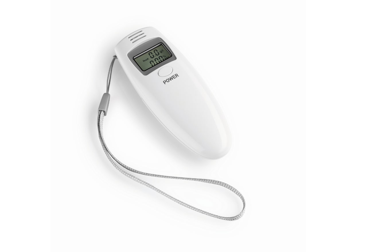 EASYmaxx Alkoholtester LCD-Display 3V wei&szlig; - Bild 1