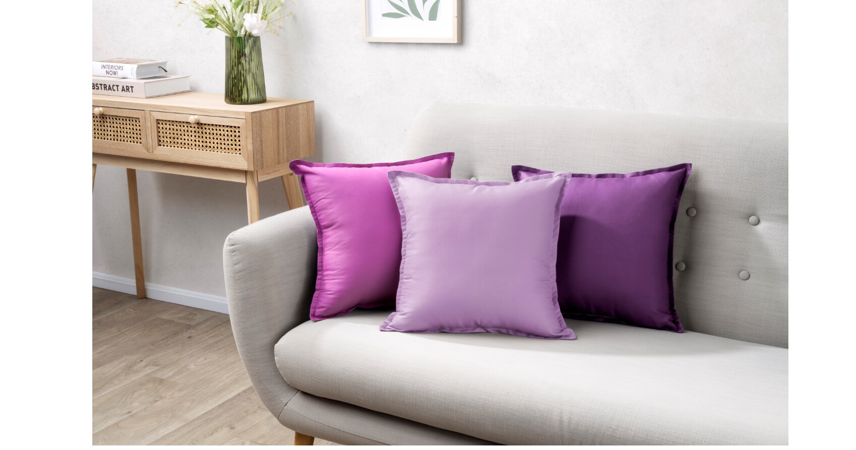 Dekor Kissenbez&uuml;ge, 3 ST 40x40cm Beere - Bild 1