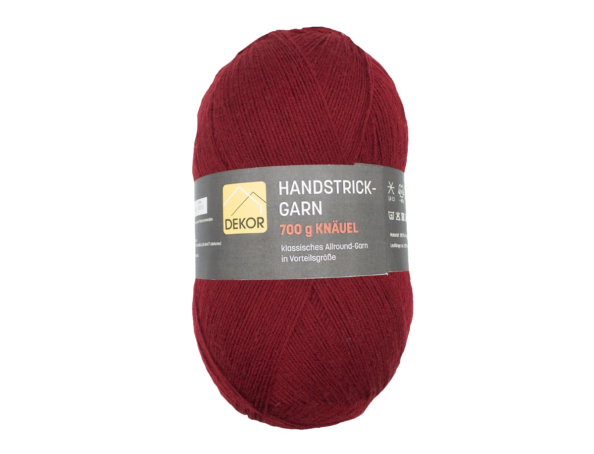 Dekor Strickgarn XXL 700 g - bordeaux - Bild 1