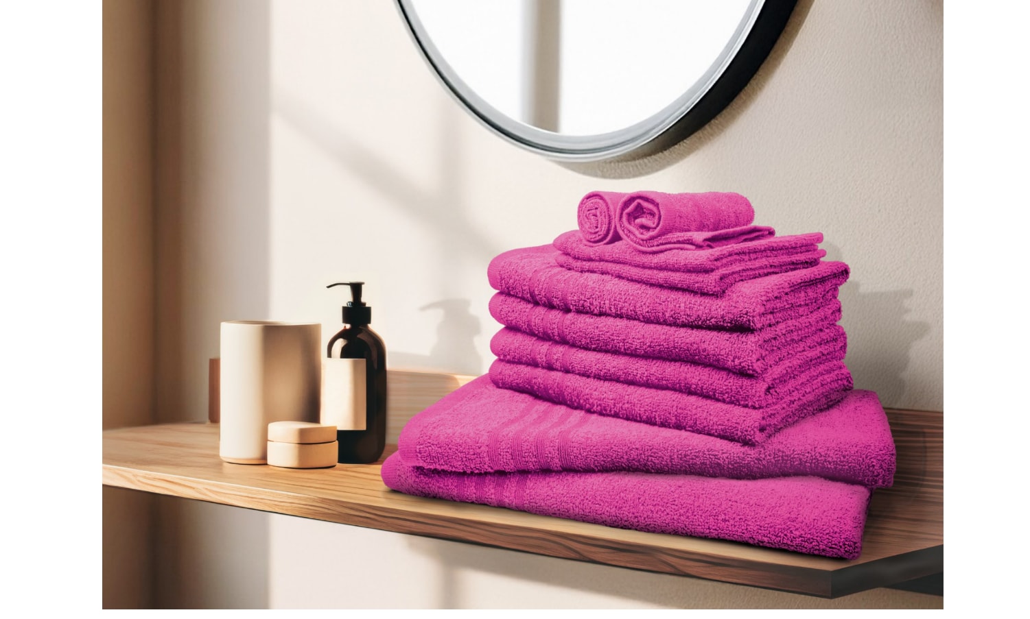 Dekor 10 tlg. Frottierset beere - Bild 1