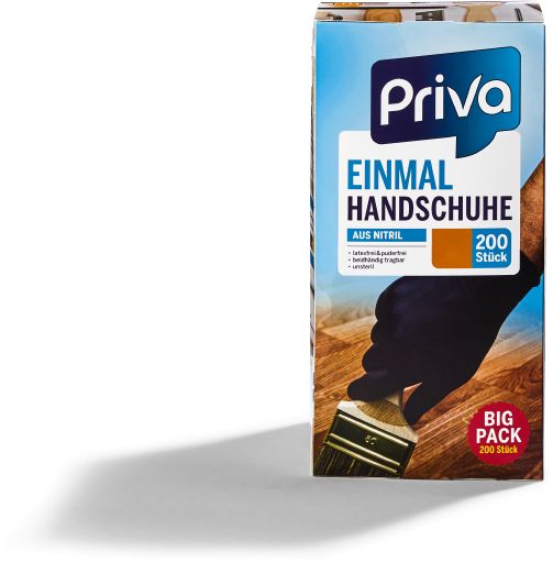 Priva Nitrilhandschuhe 200 Gr&ouml;&szlig;e L - Bild 1