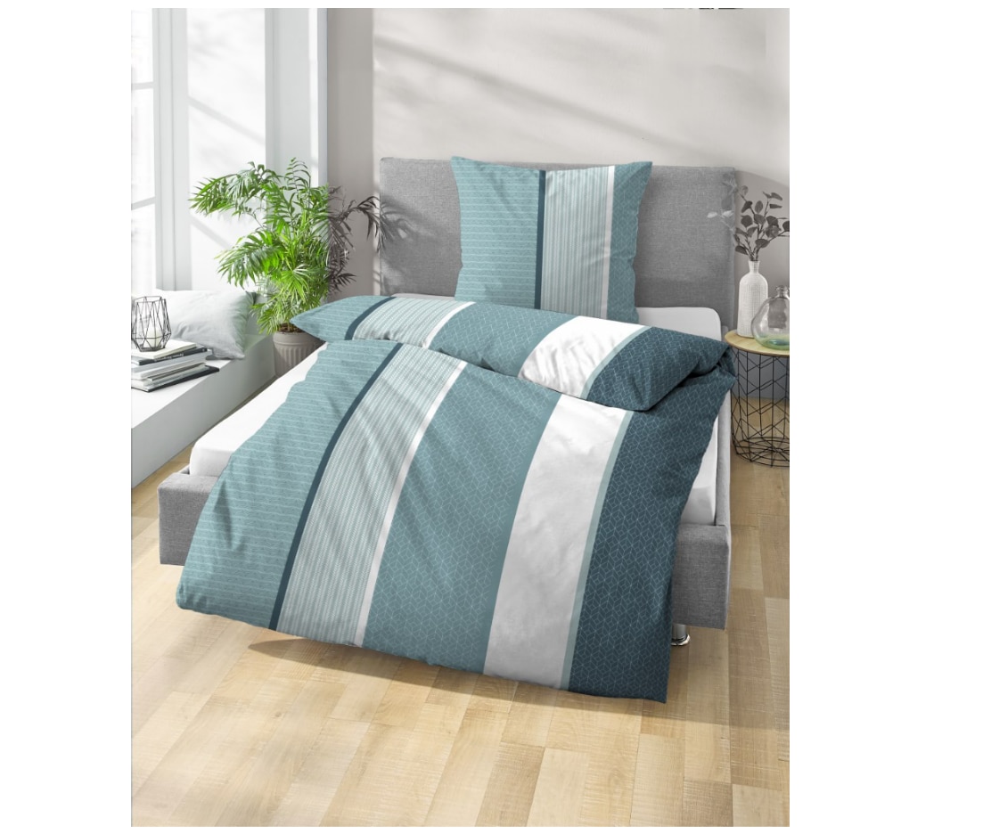 Dekor Bettw&auml;sche Biber NG - Streifen - Bild 1