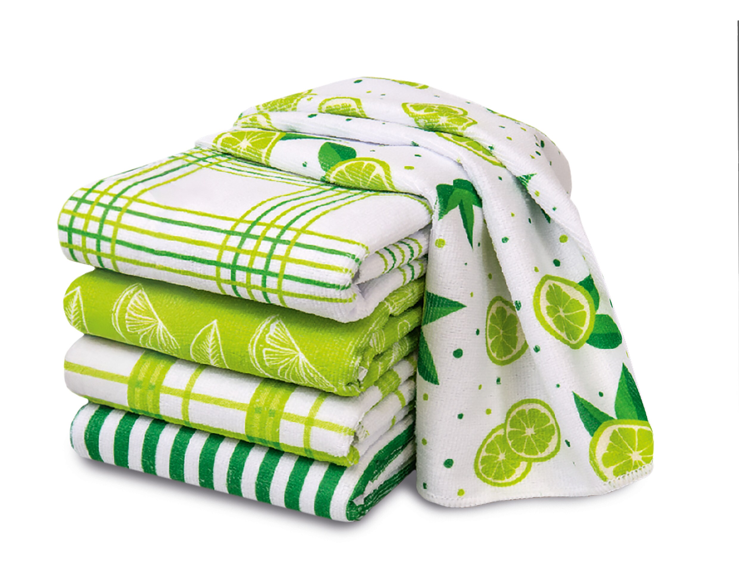 Dekor Geschirrt&uuml;cher, Design Limette Gr&uuml;n - Bild 1