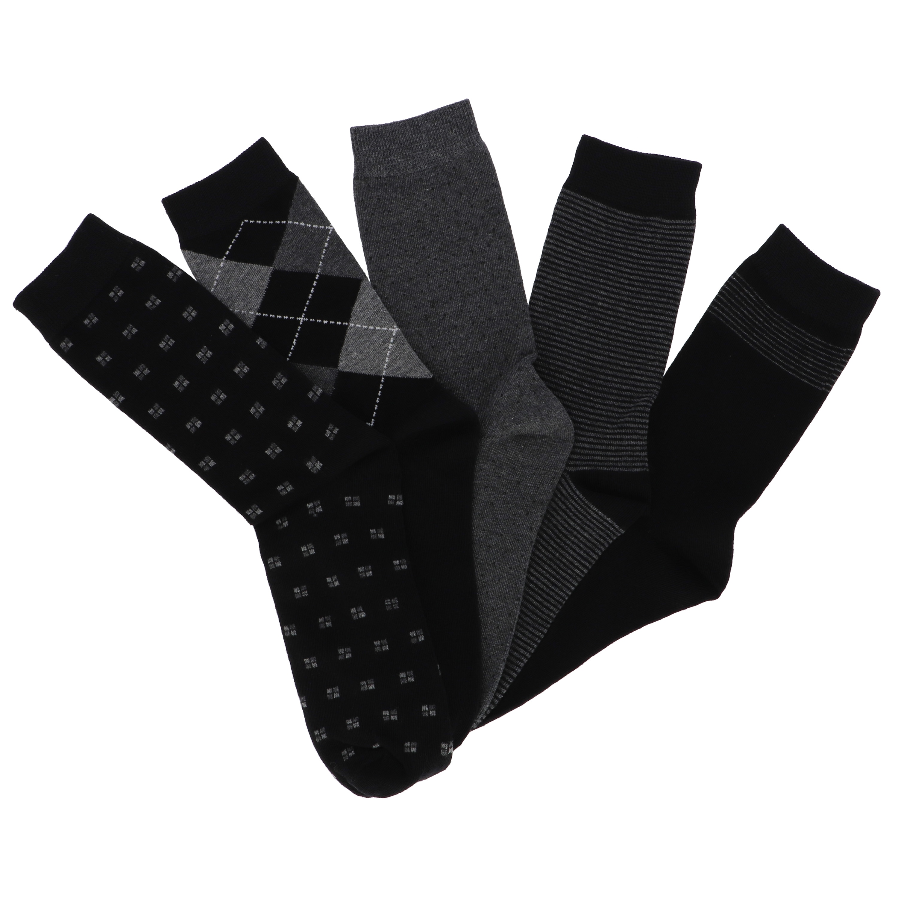 Spirit of Colours Herren Socken 5er-Pack GOTS, Black Grey 39-42 - Bild 1