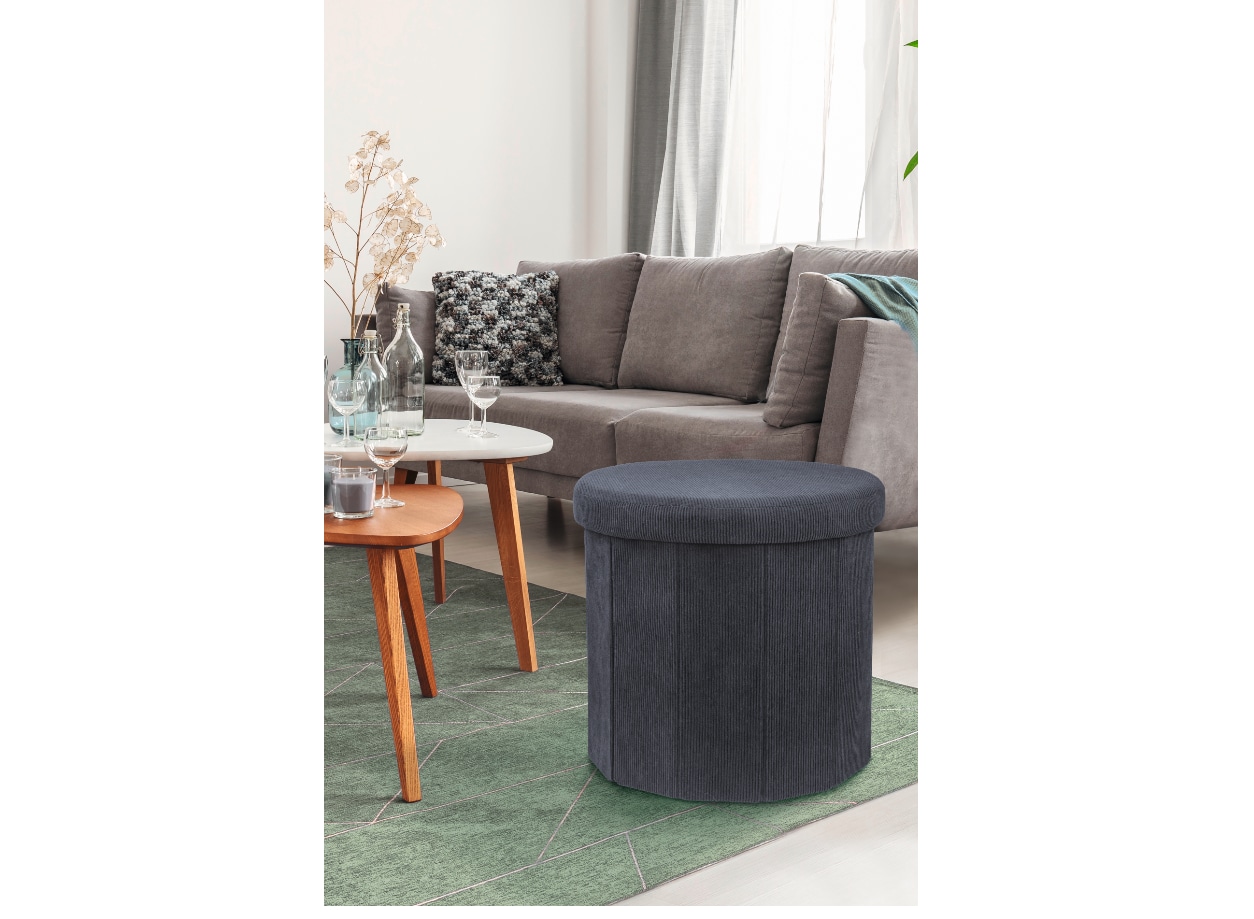 Dekor Sitzpouf Cord - Bild 1