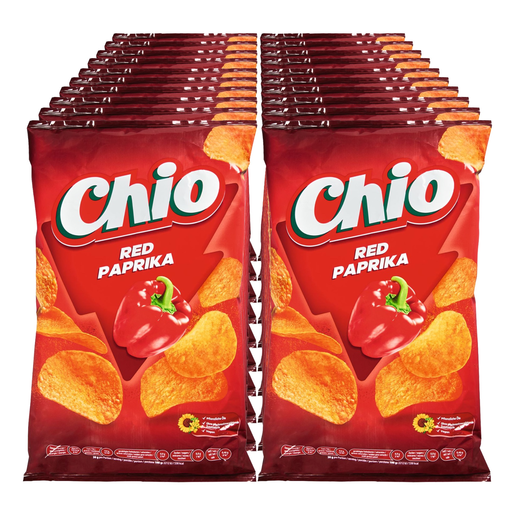 Chio Chips Red Paprika 175 g, 20er Pack - Bild 1