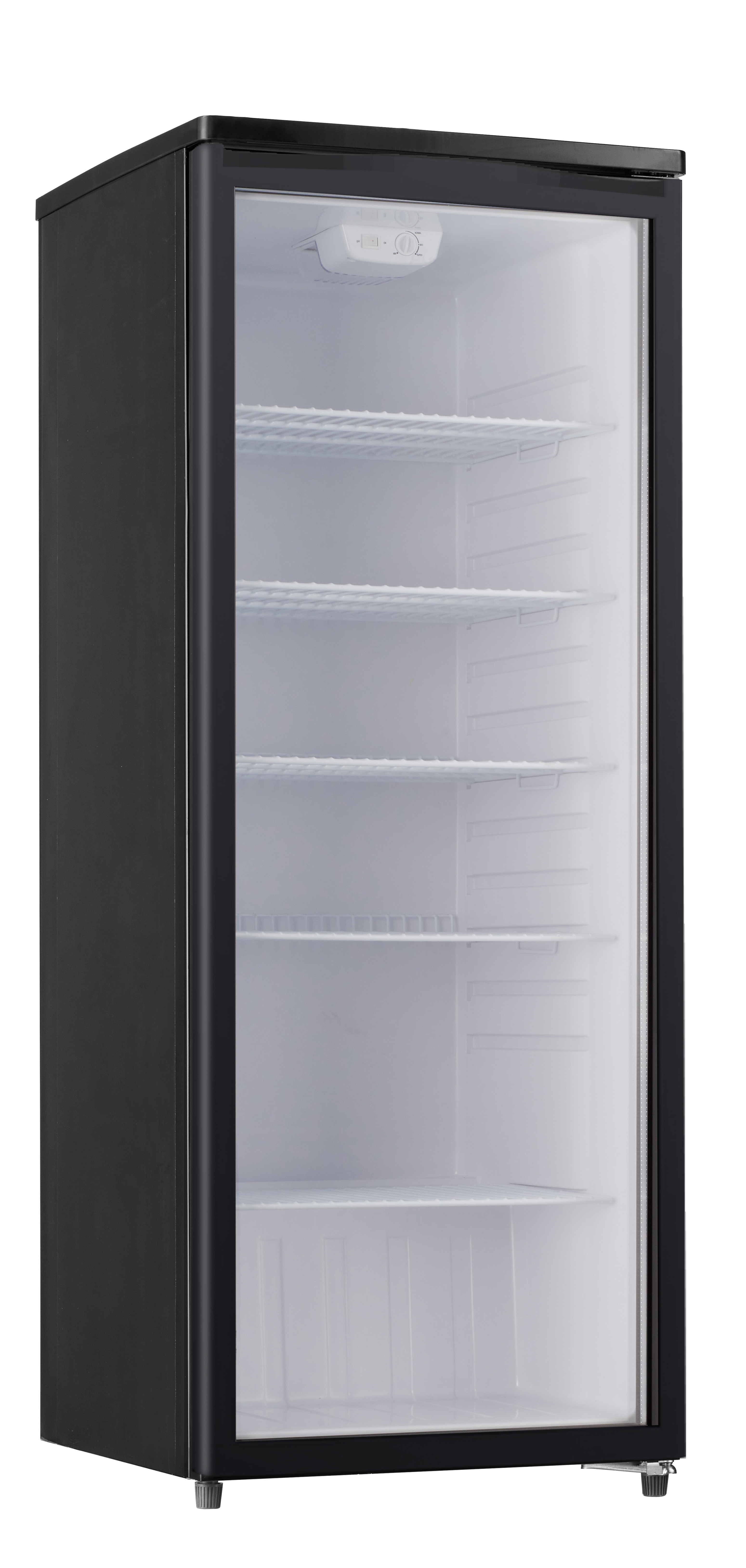 PKM Glast&uuml;rk&uuml;hlschrank GKS255B - Schwarz; 256 L Nutzinhalt; EEK: F, Ma&szlig;e (HxBxT in cm) 143,00 x 55,00 x 58,00 - Bild 1