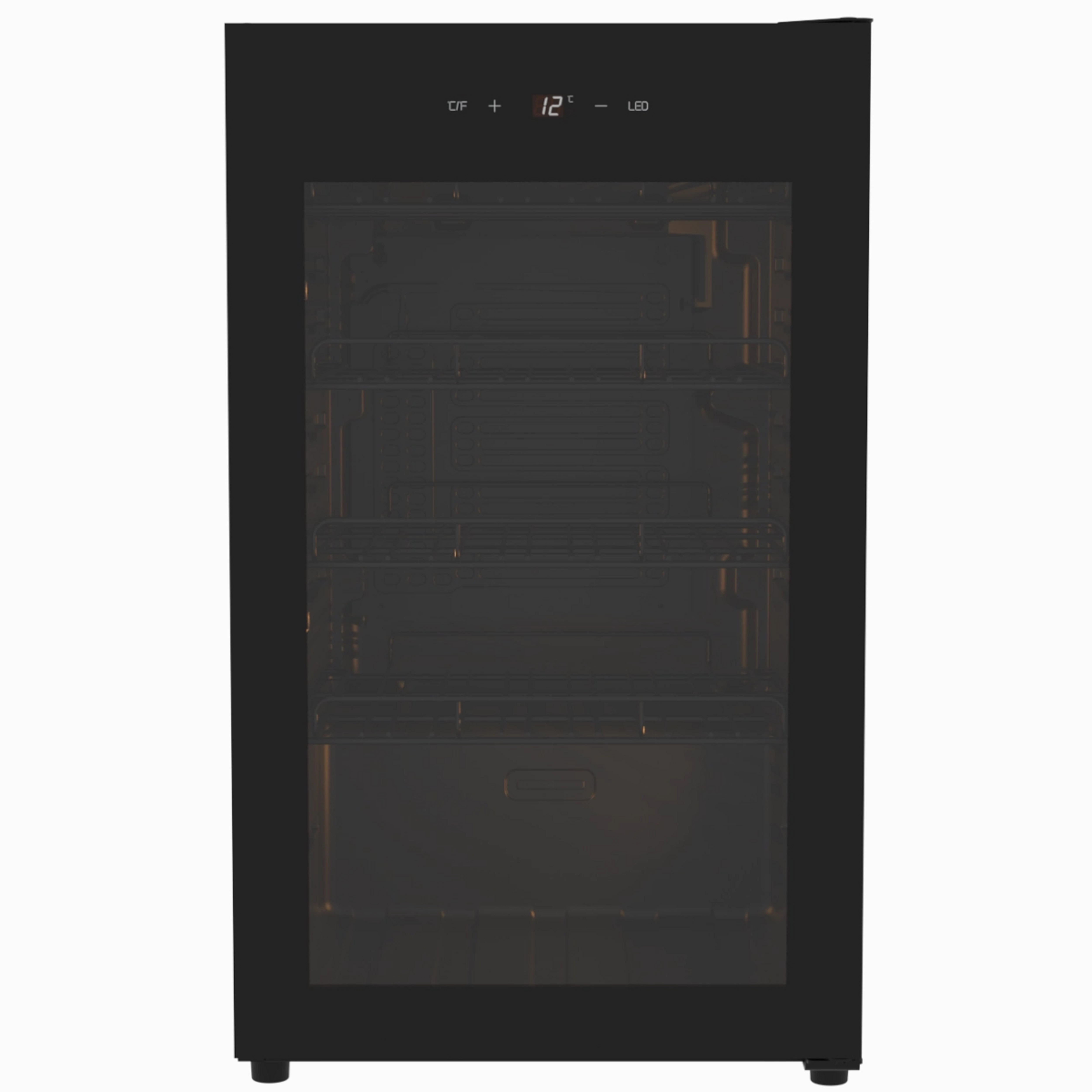 PKM Weinklimaschrank WKS57DO - Schwarz; Lagerkapazit&auml;t 57 Flaschen, Touch Control; Ma&szlig;e (HxBxT in cm): 83,00 x 49,50 x 55,50 - Bild 1