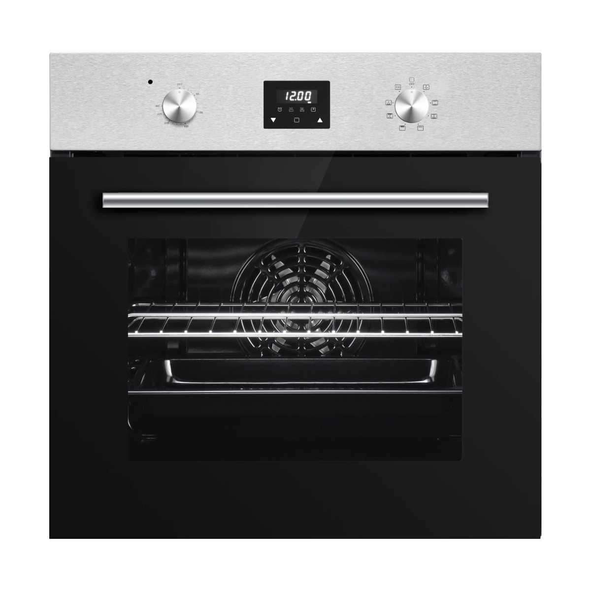 PKM Einbaubackofen EB7IXD - Einbaubackofen mit Edelstahlblende und Display, 64 L, 8 Funktionen - Bild 1