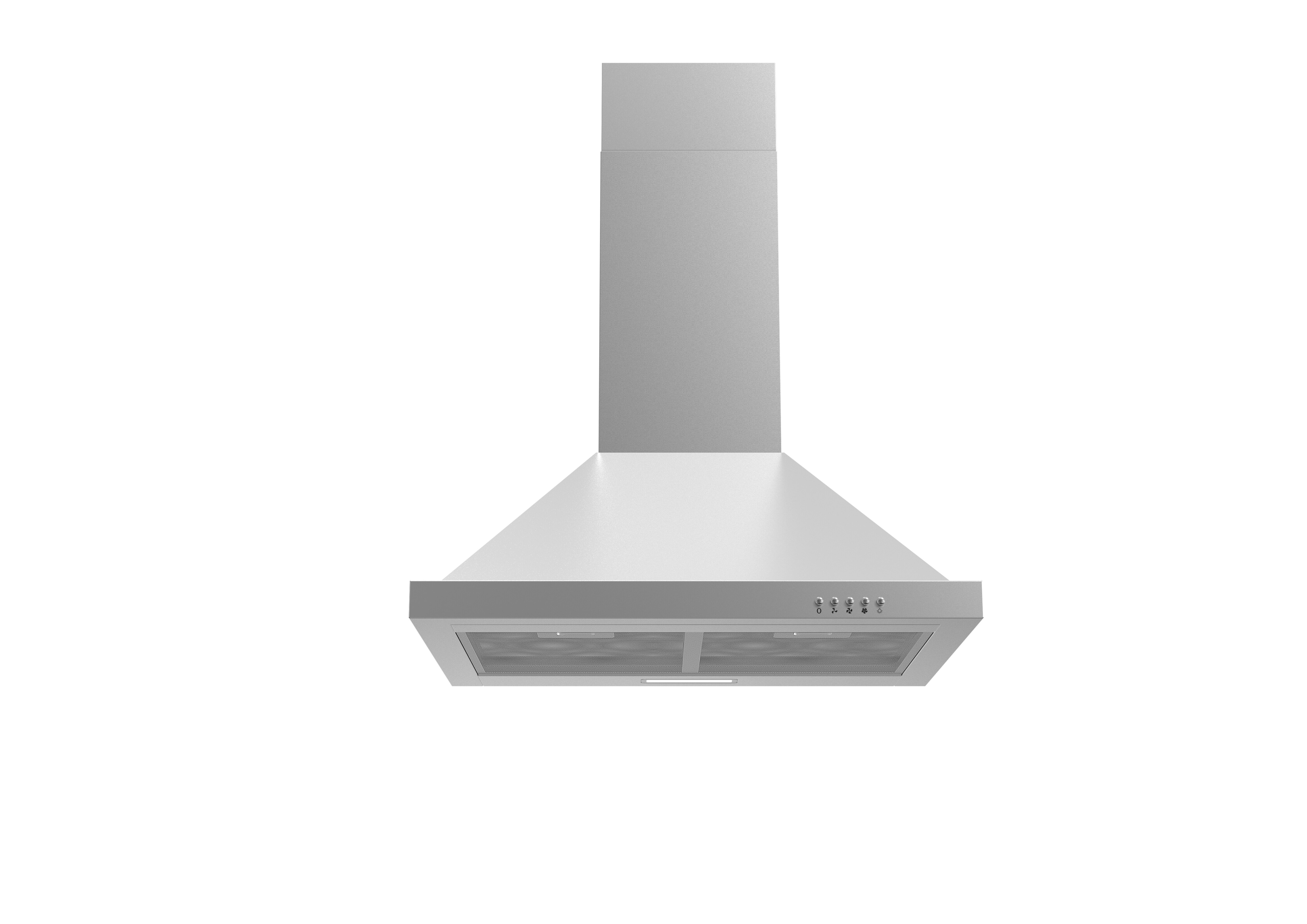 PKM Dunstabzugshaube 6090V - Kaminhaube edelstahl mit 2 Fettfiltern; 350 m&sup3;/h, LED-Beleuchtung 1 X 1,50 Watt, 60 cm breit, EEK A++ - Bild 1