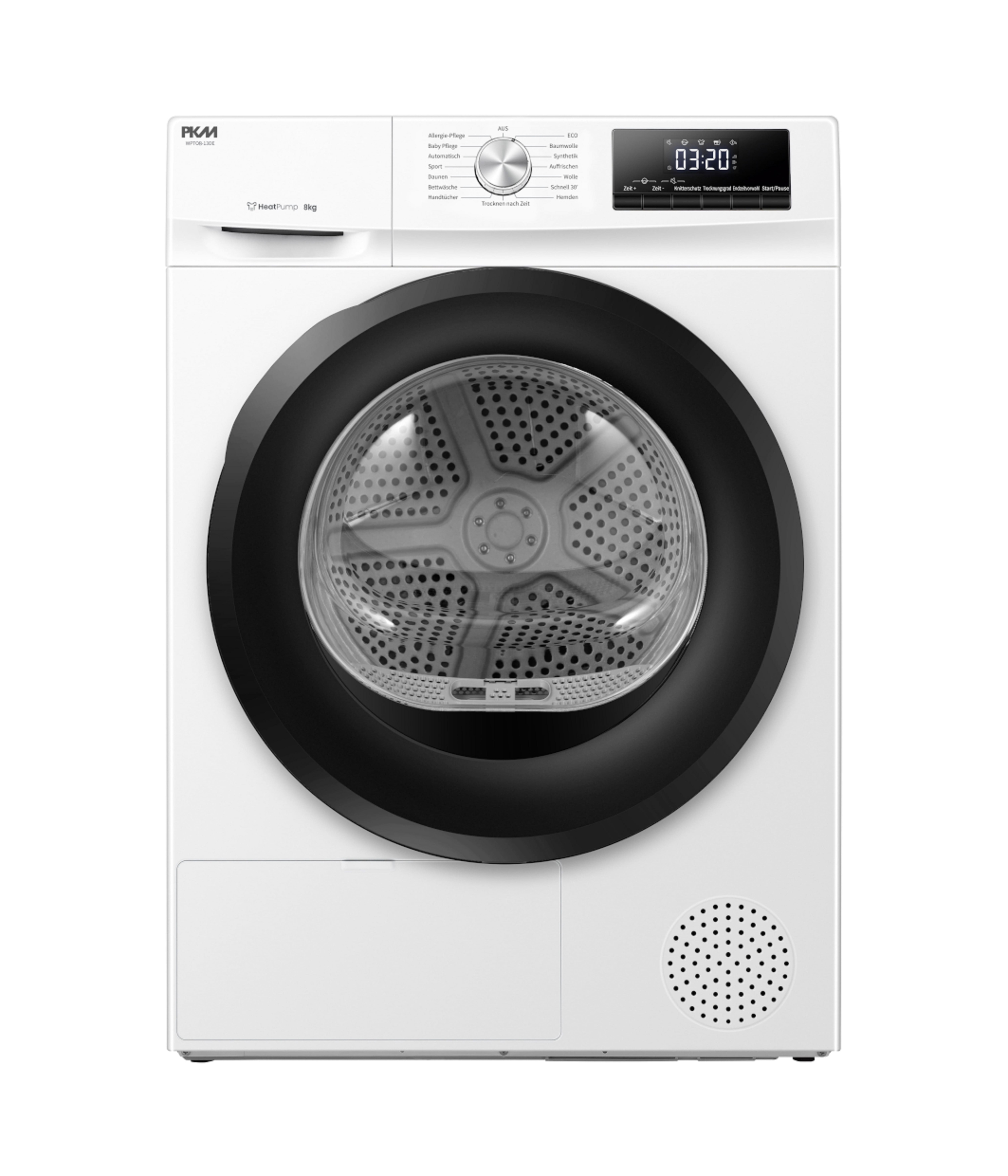 PKM W&auml;rmepumpentrockner WPTO8-13DE - Frontlader,  8 KG; EEK: D ; elektronische  Programmsteuerung, 15 Programme - Bild 1
