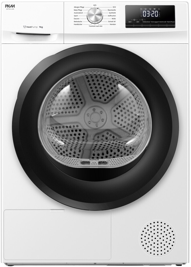 PKM W&auml;rmepumpentrockner WPTO9-13DE - Frontlader,  9 KG; EEK: D ; elektronische  Programmsteuerung, 15 Programme - Bild 1