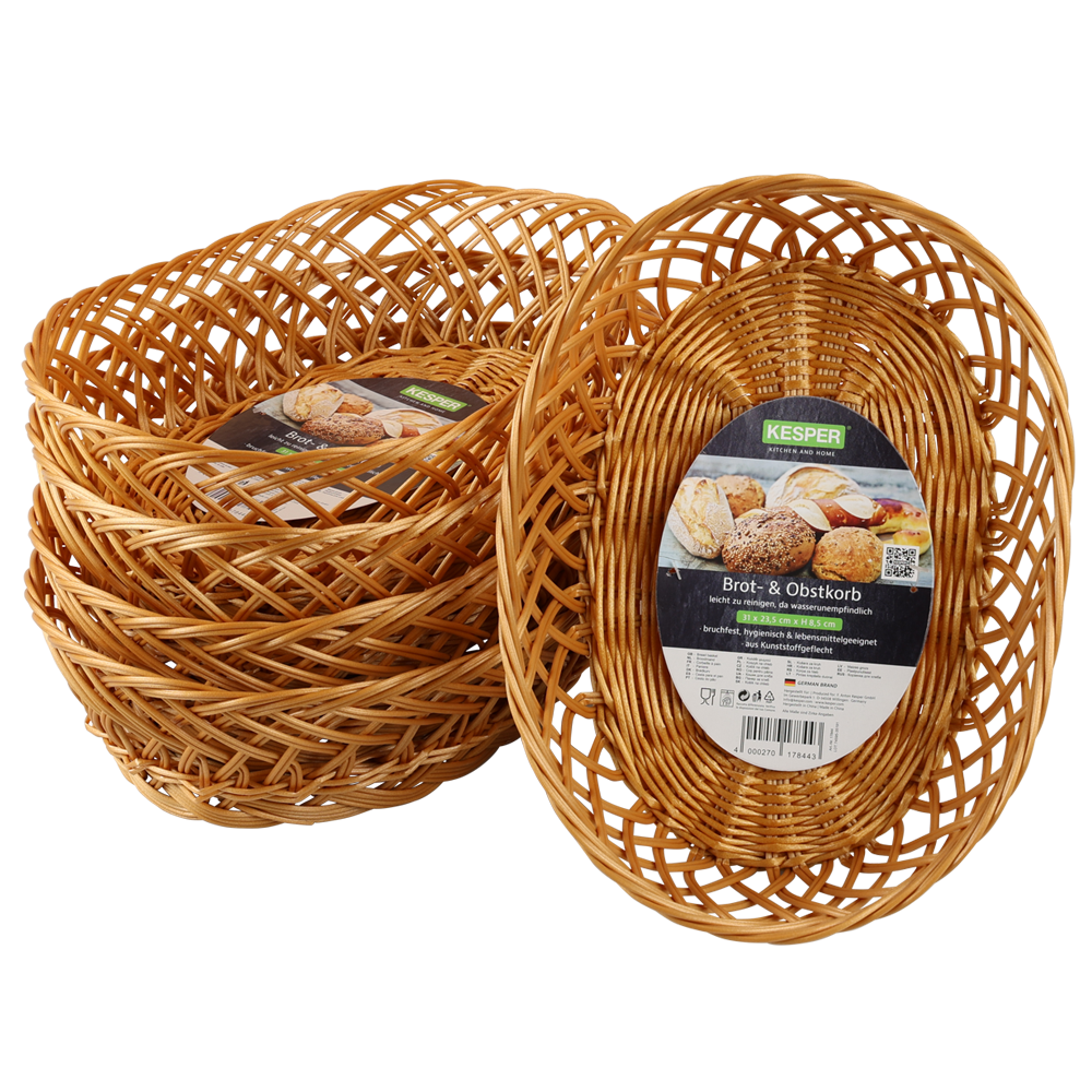 KESPER Brot- & Obstkorb, oval, 5er Pack - Bild 1