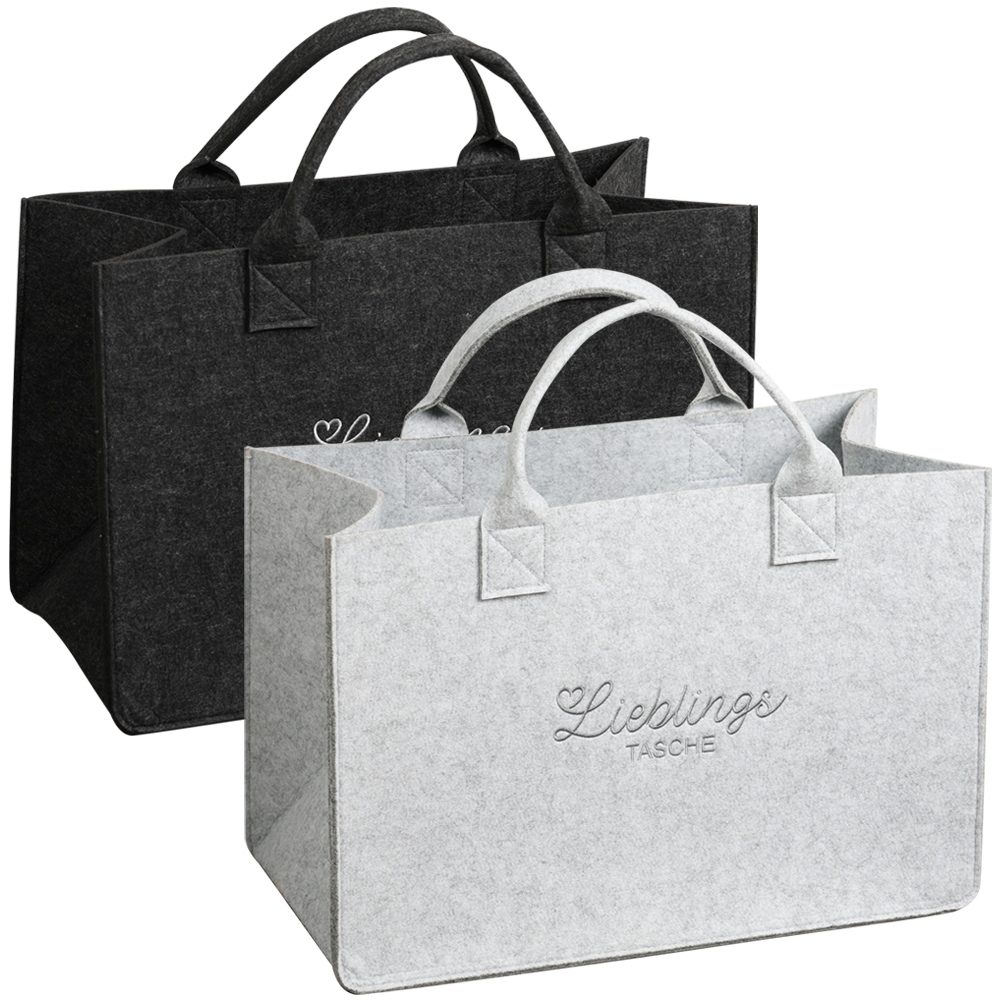 KESPER 2er Set, Taschen in Filzoptik - Bild 1